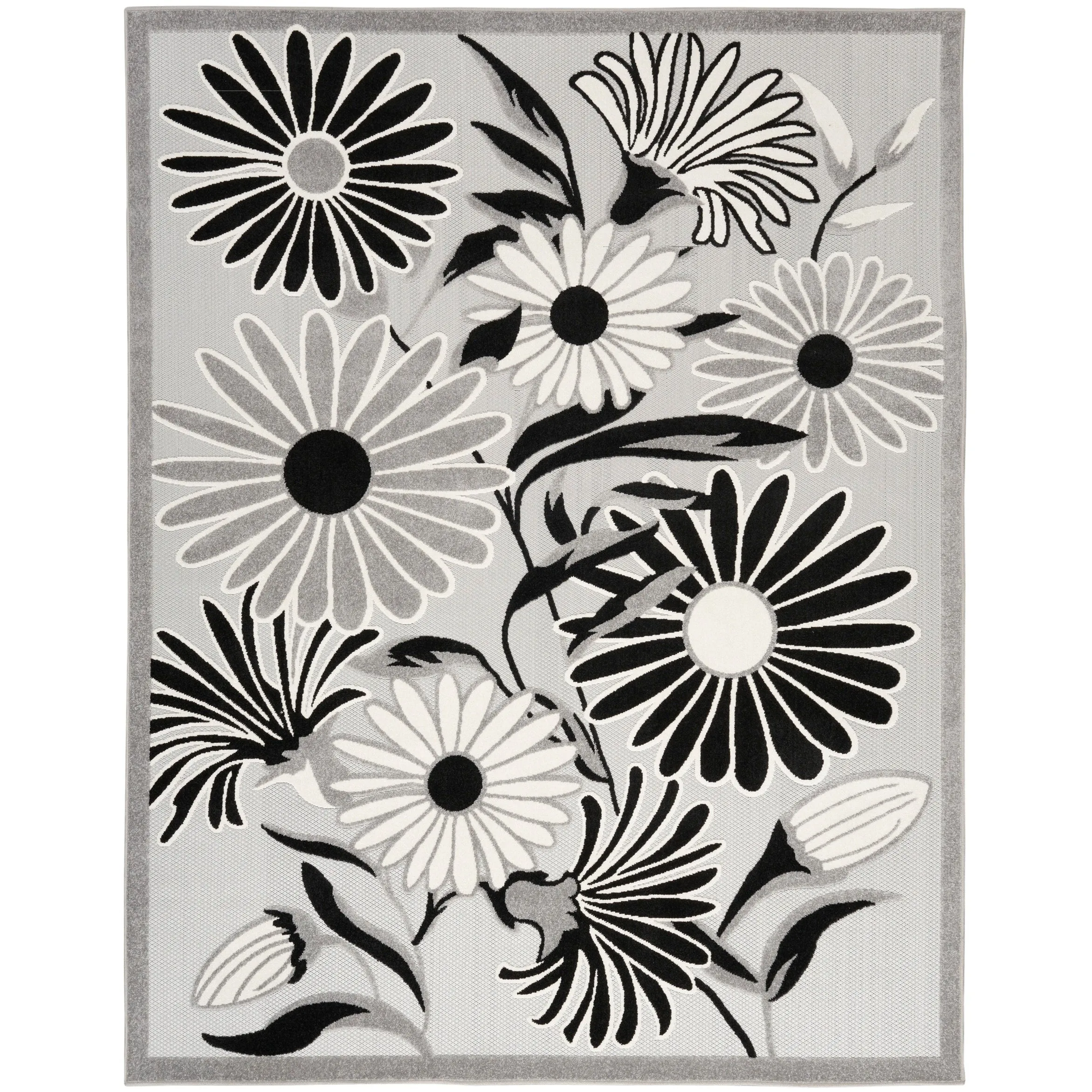 Nourison Alice Indoor/Outdoor Floral Area Rug.