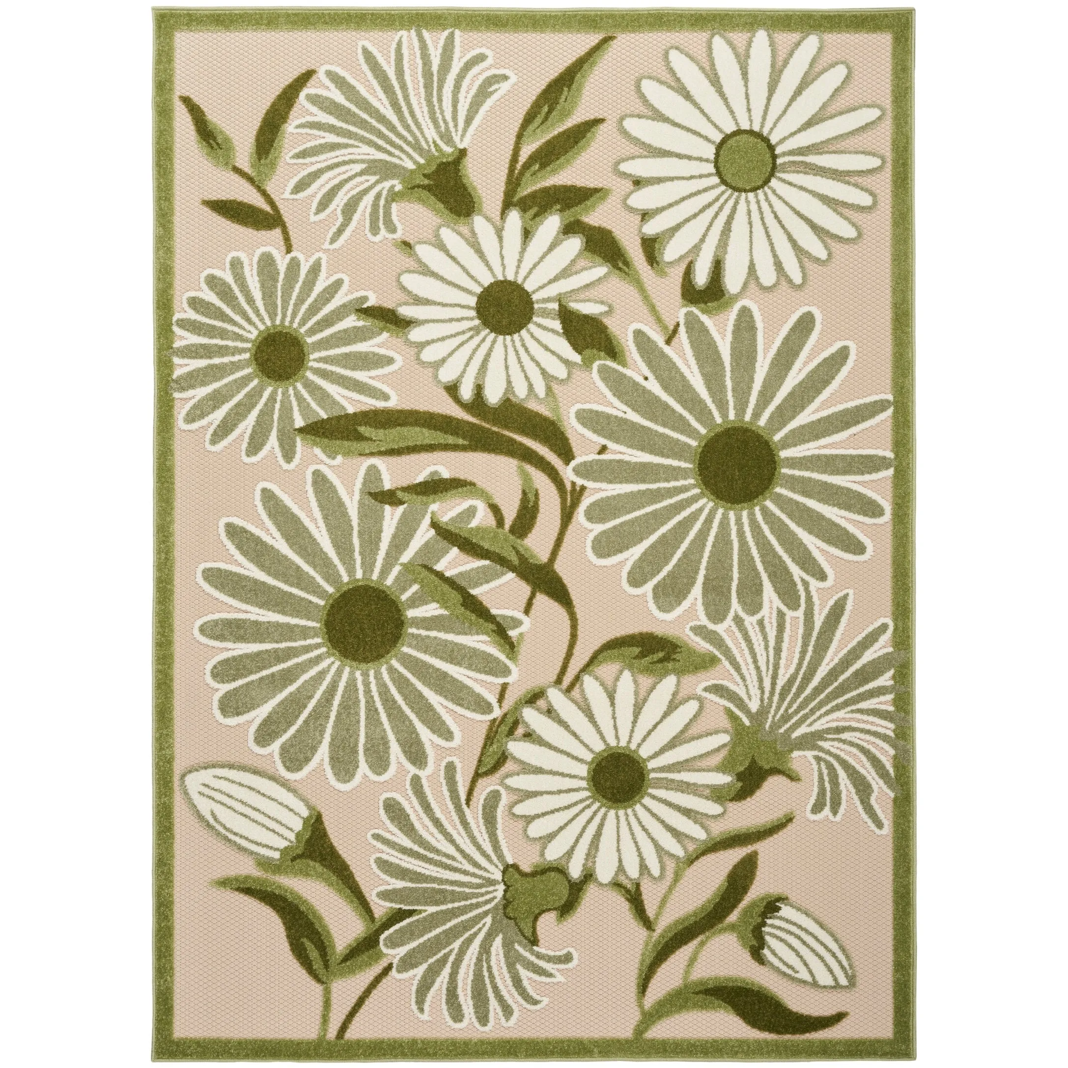Nourison Alice Indoor/Outdoor Floral Area Rug.