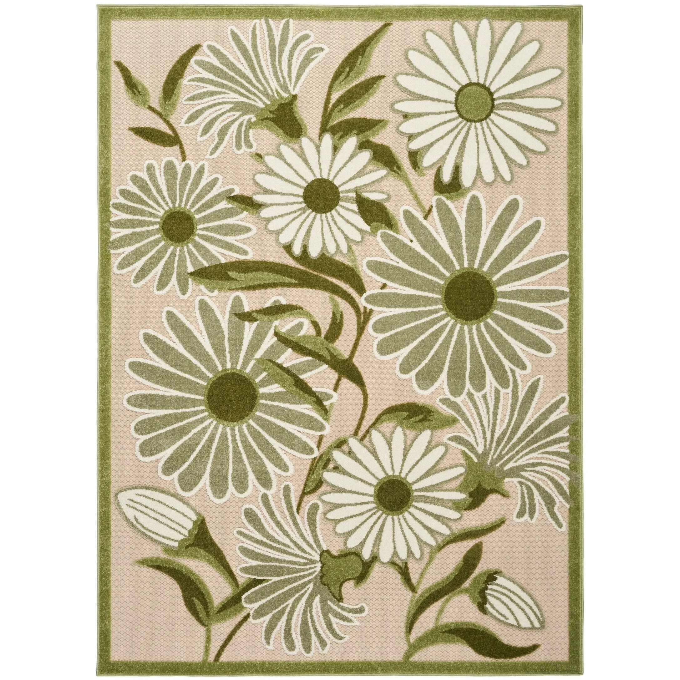 Nourison Alice Indoor/Outdoor Floral Area Rug.