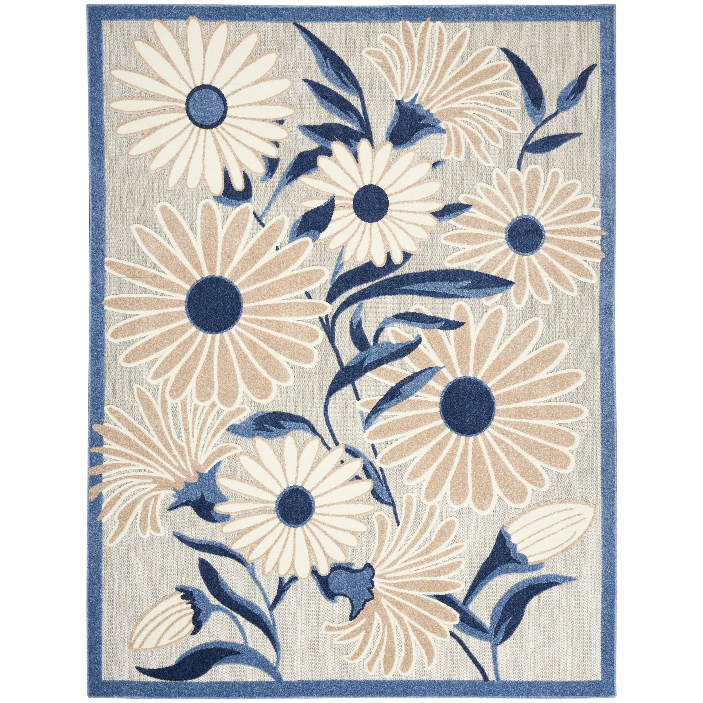 Nourison Alice Indoor/Outdoor Floral Area Rug.