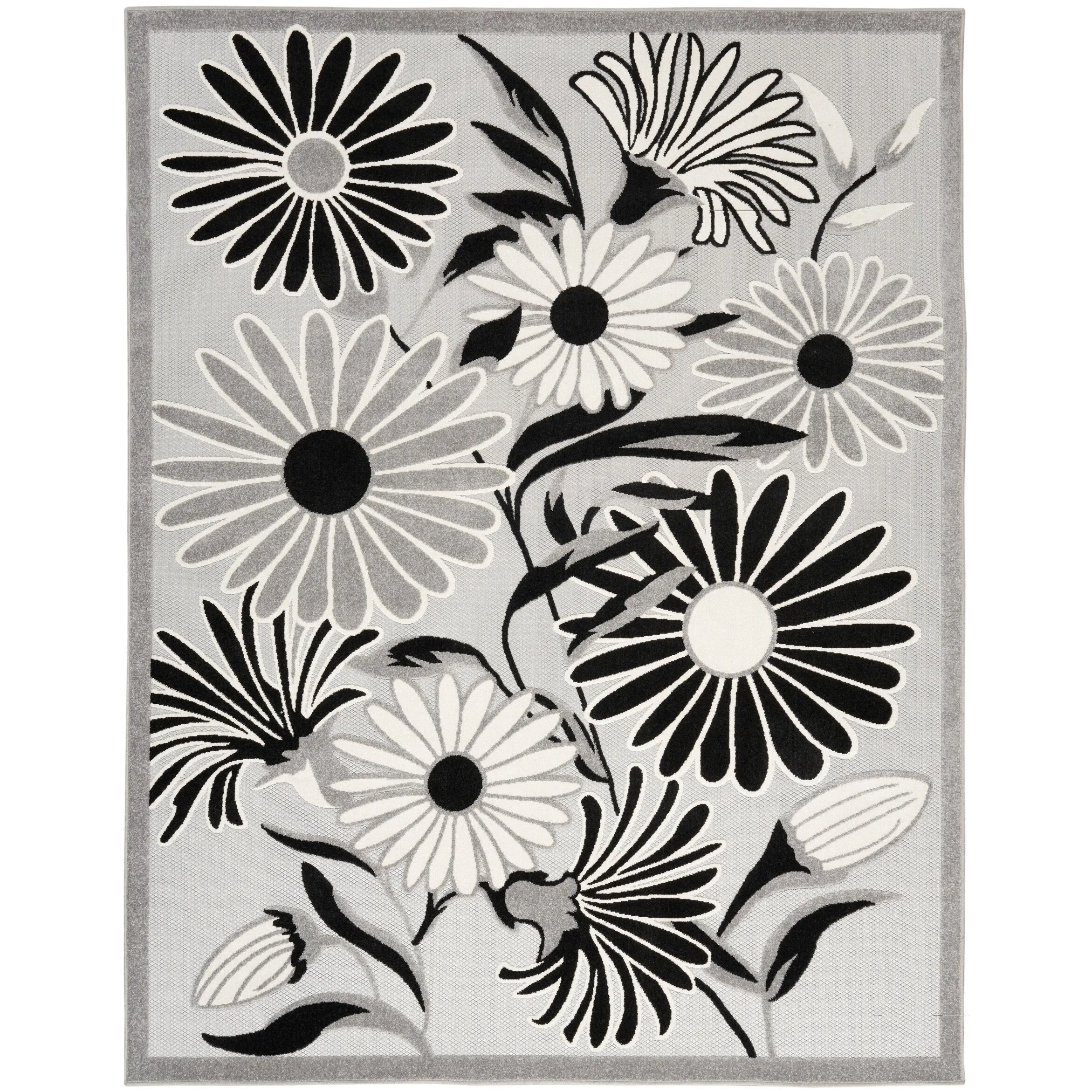 Nourison Alice Indoor/Outdoor Floral Area Rug.