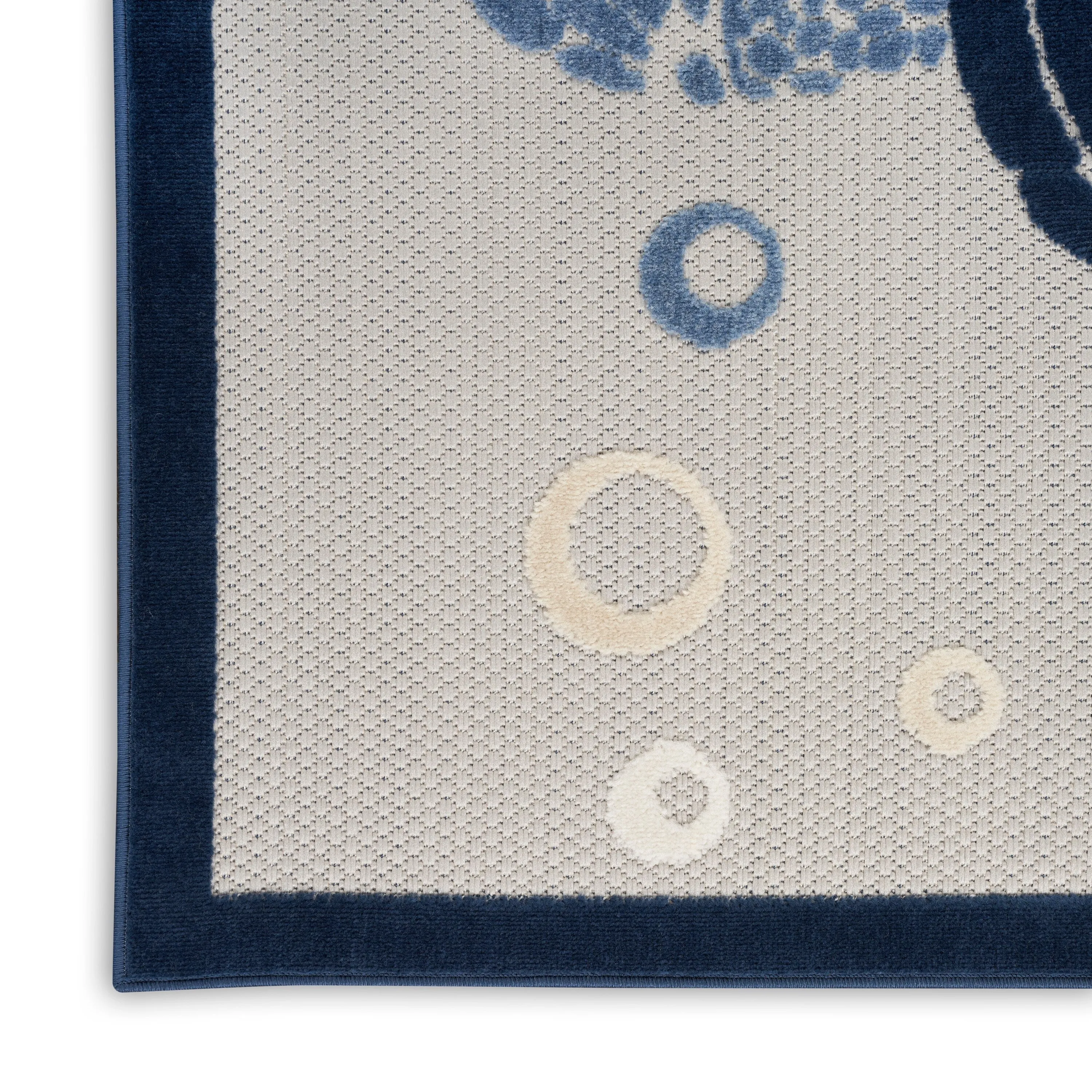 Nourison Aloha Indoor Outdoor Coastal Sea Turtles & Beach Area Rug