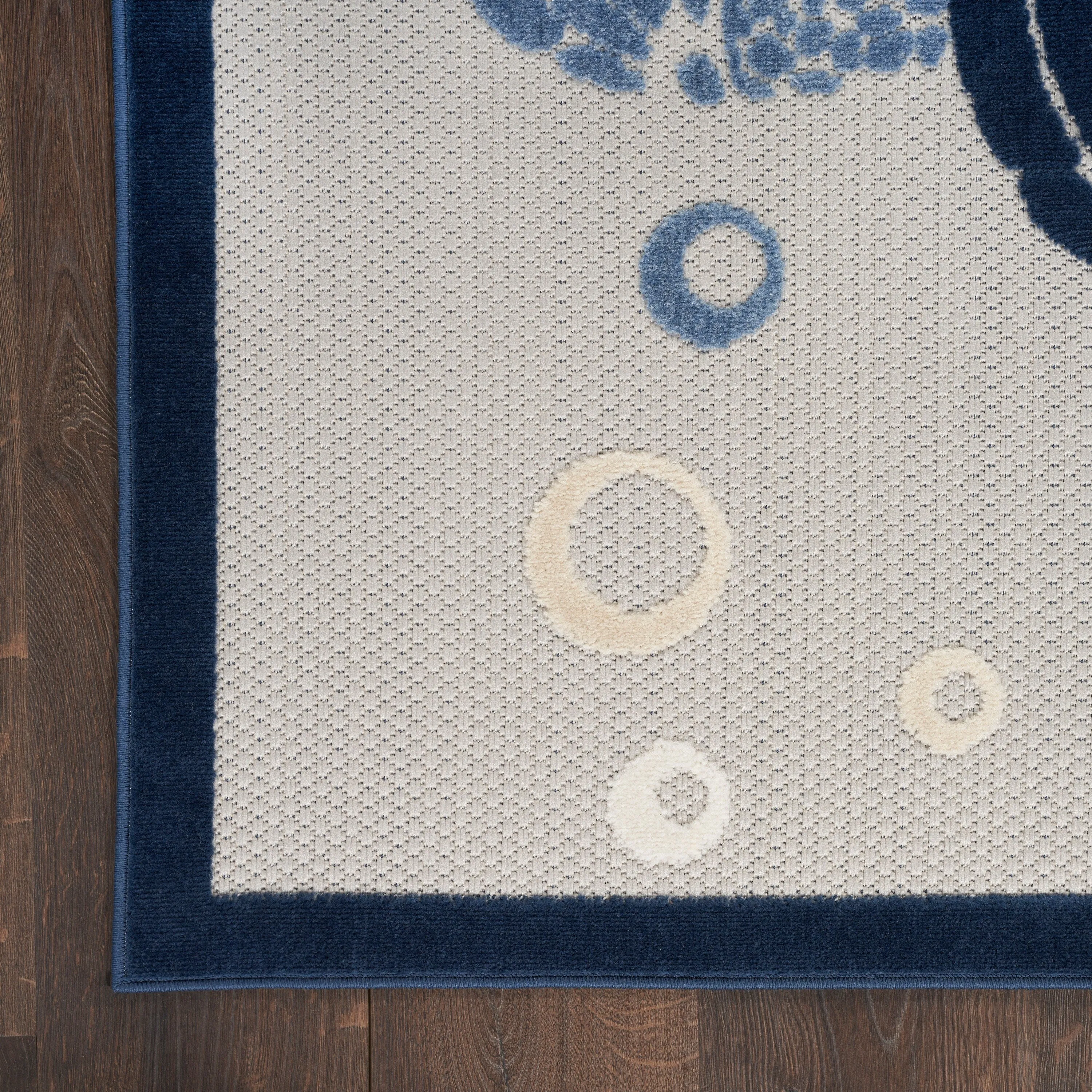 Nourison Aloha Indoor Outdoor Coastal Sea Turtles & Beach Area Rug