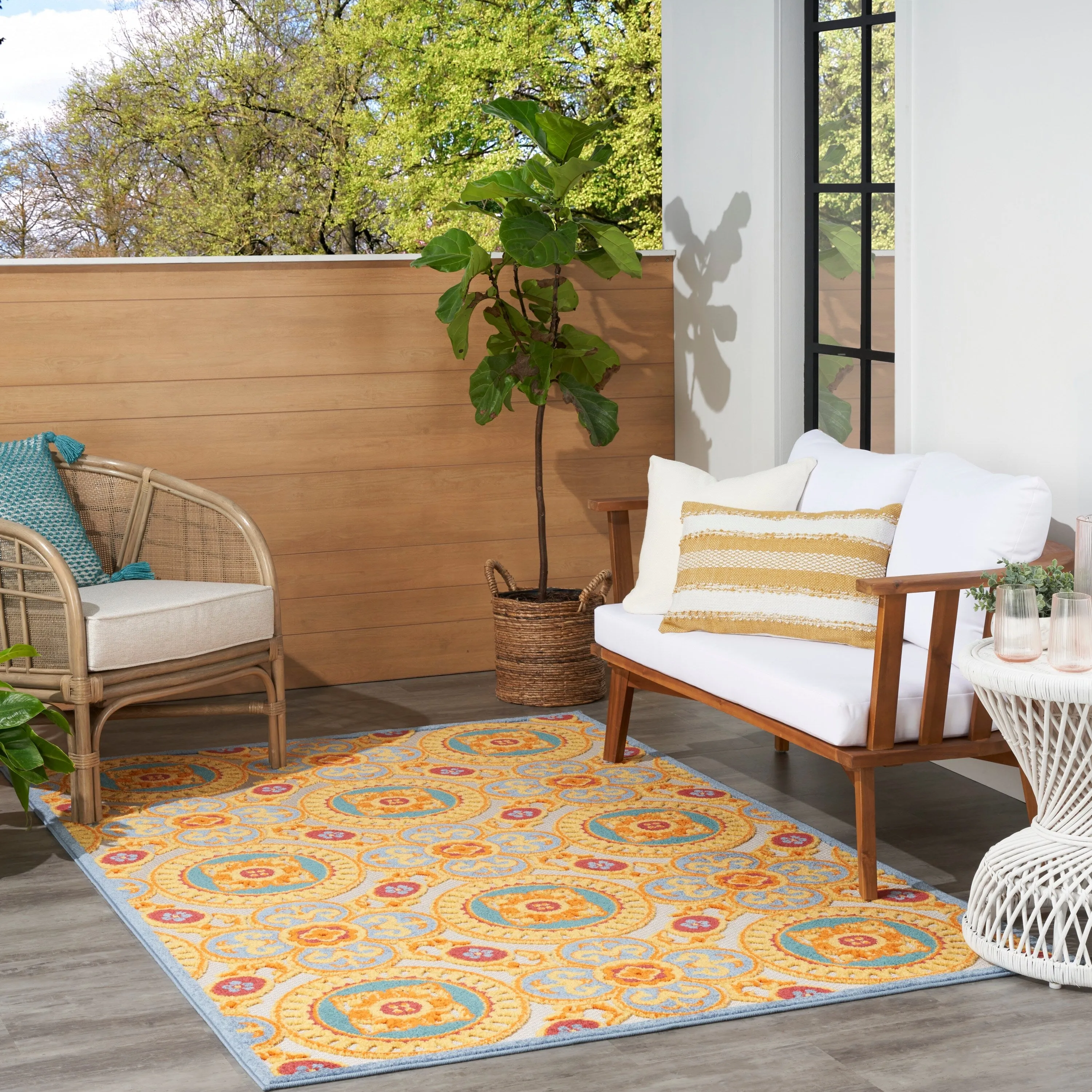 Nourison Aloha Indoor/outdoor Geometric Area Rug