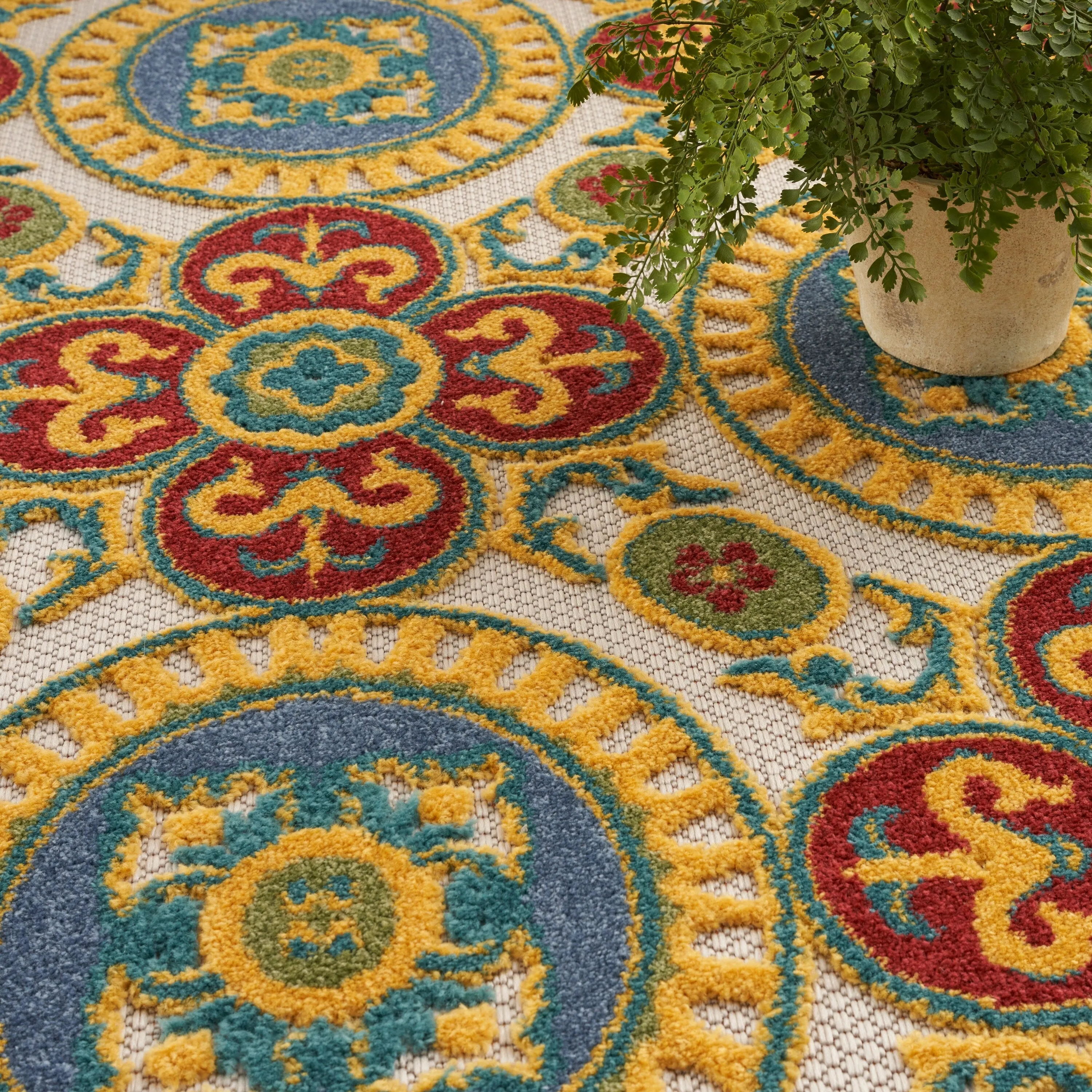 Nourison Aloha Indoor/outdoor Geometric Area Rug