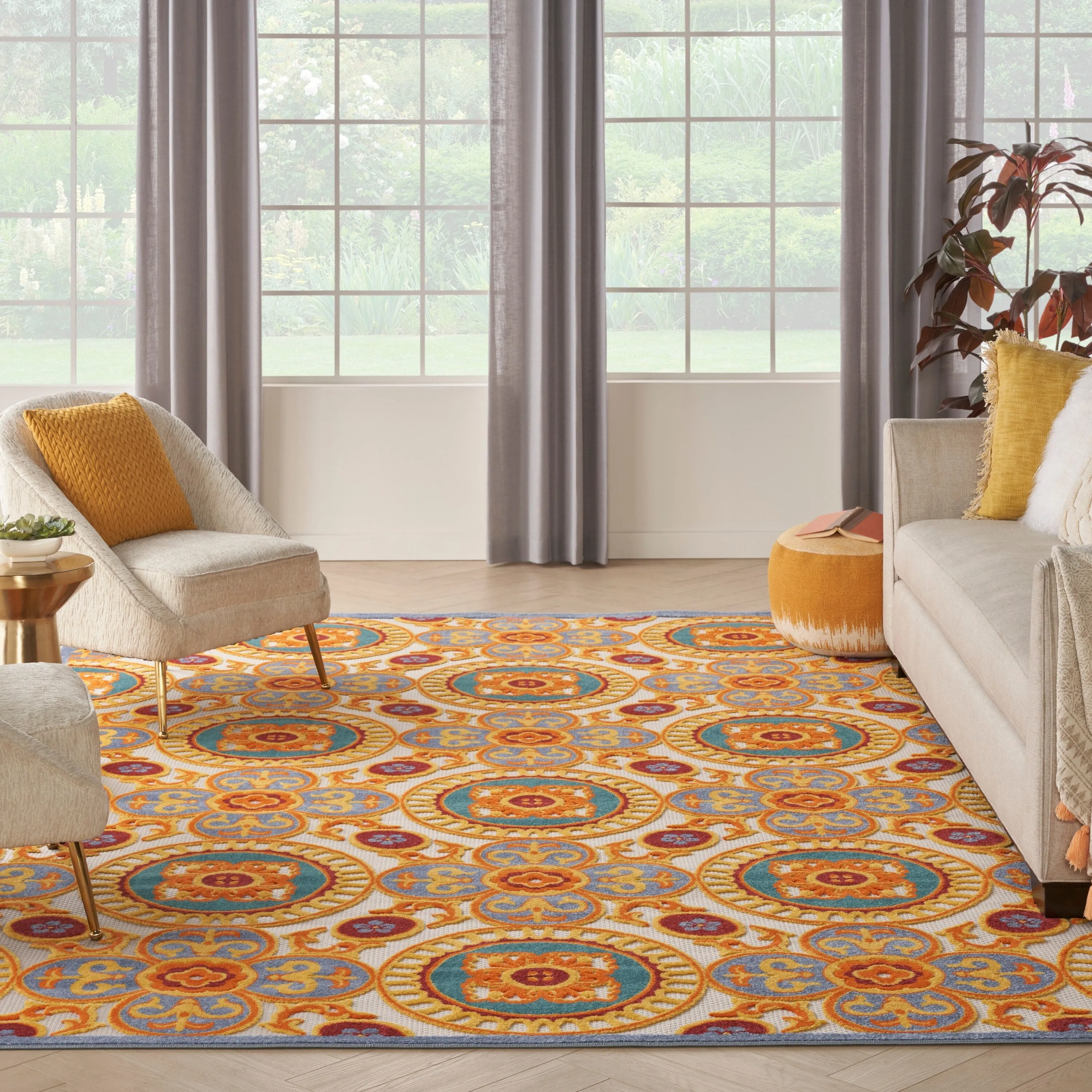 Nourison Aloha Indoor/outdoor Geometric Area Rug