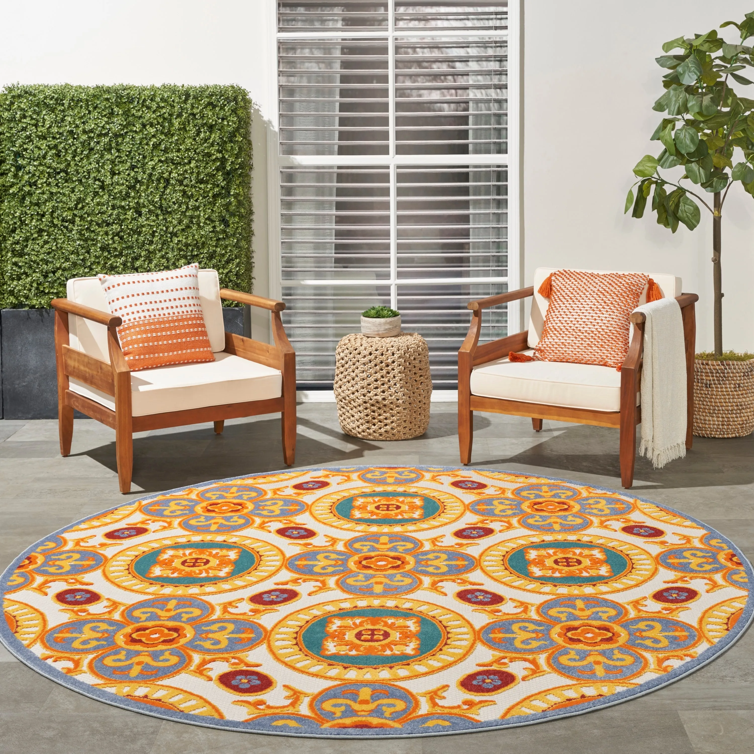 Nourison Aloha Indoor/outdoor Geometric Area Rug
