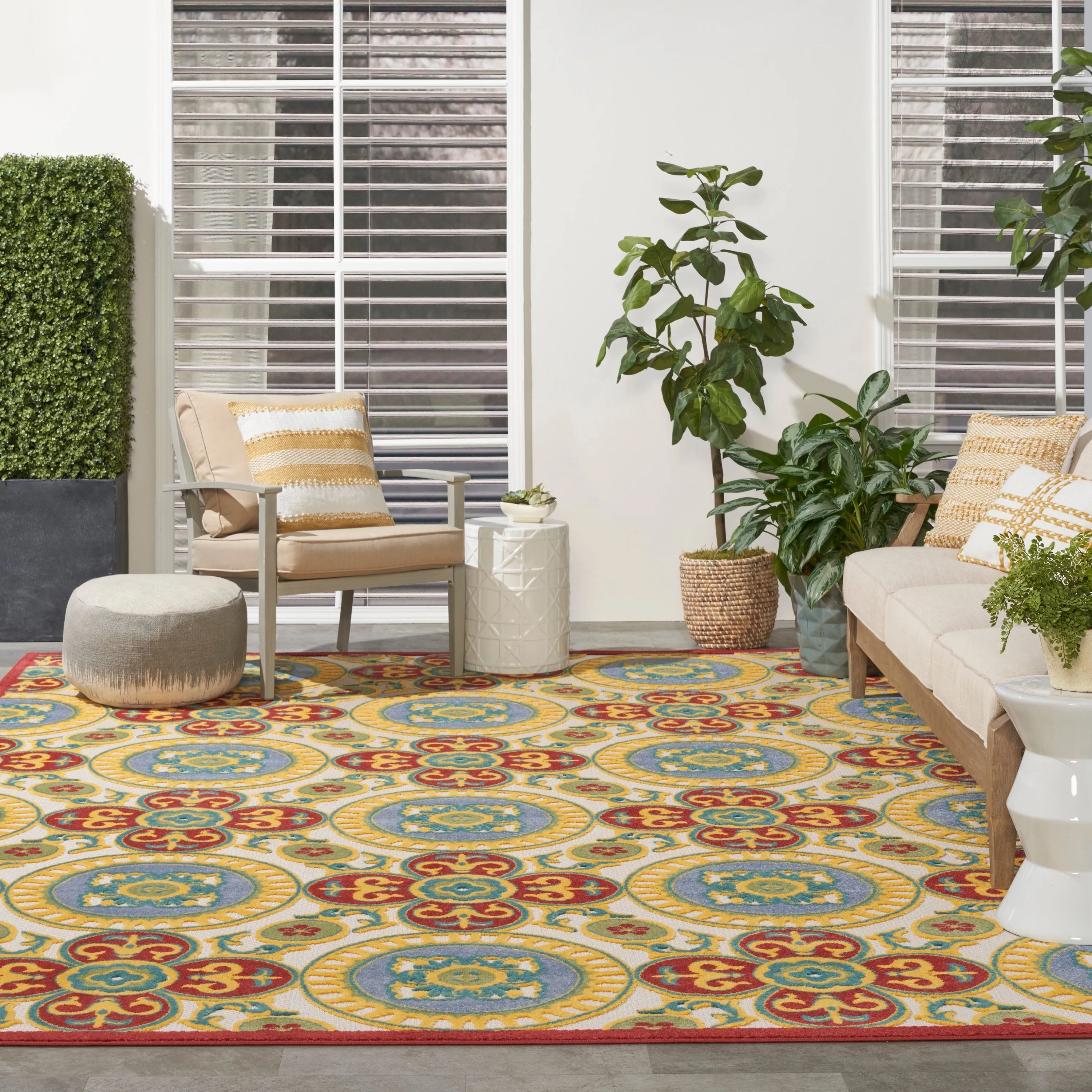 Nourison Aloha Indoor/outdoor Geometric Area Rug