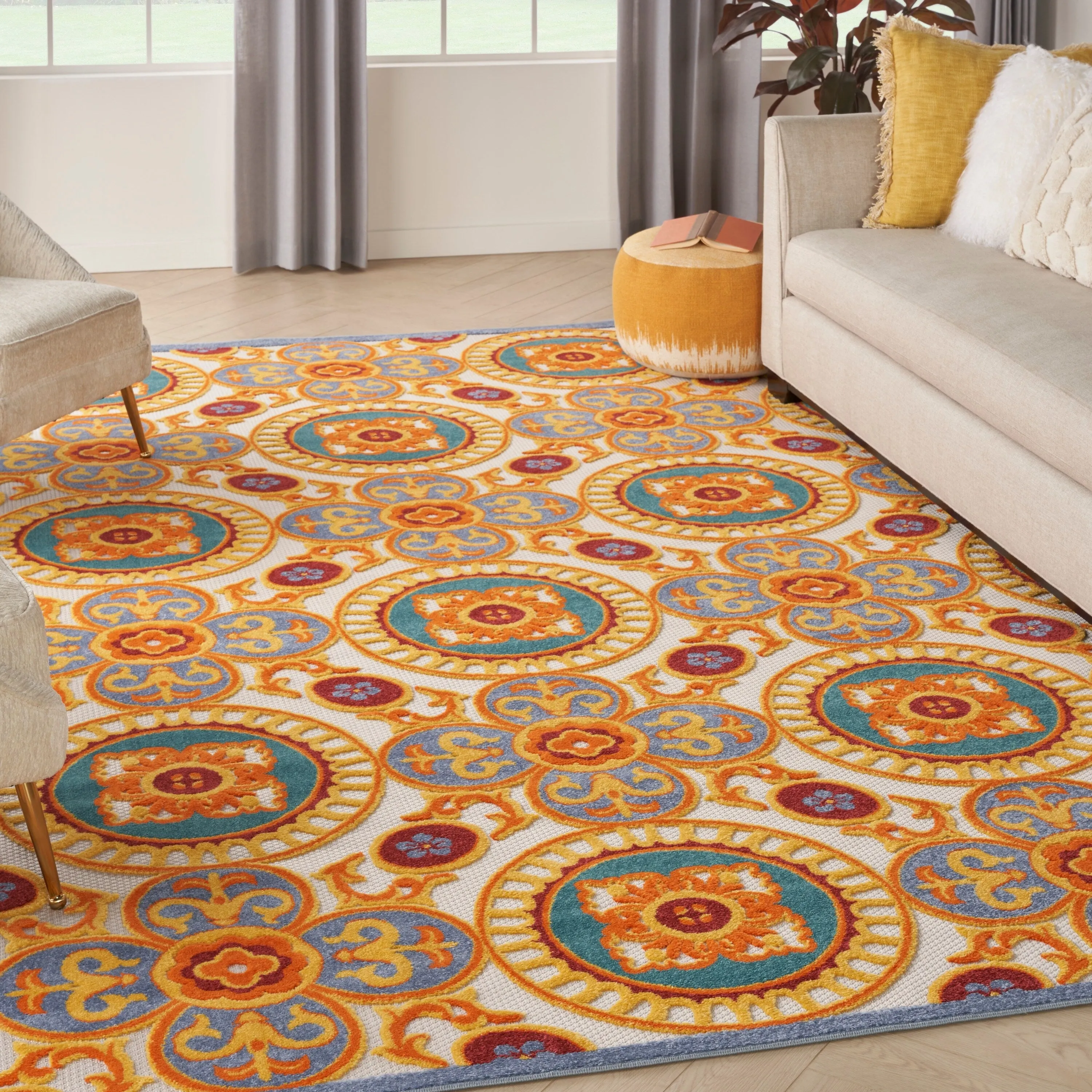 Nourison Aloha Indoor/outdoor Geometric Area Rug
