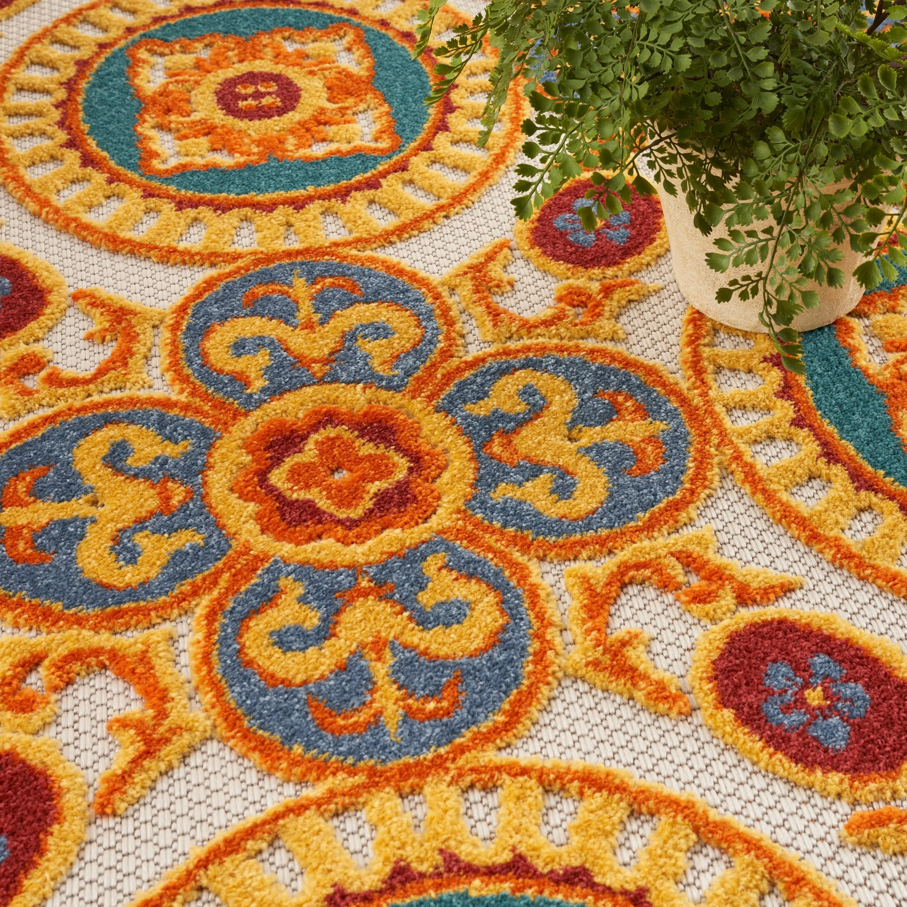 Nourison Aloha Indoor/outdoor Geometric Area Rug