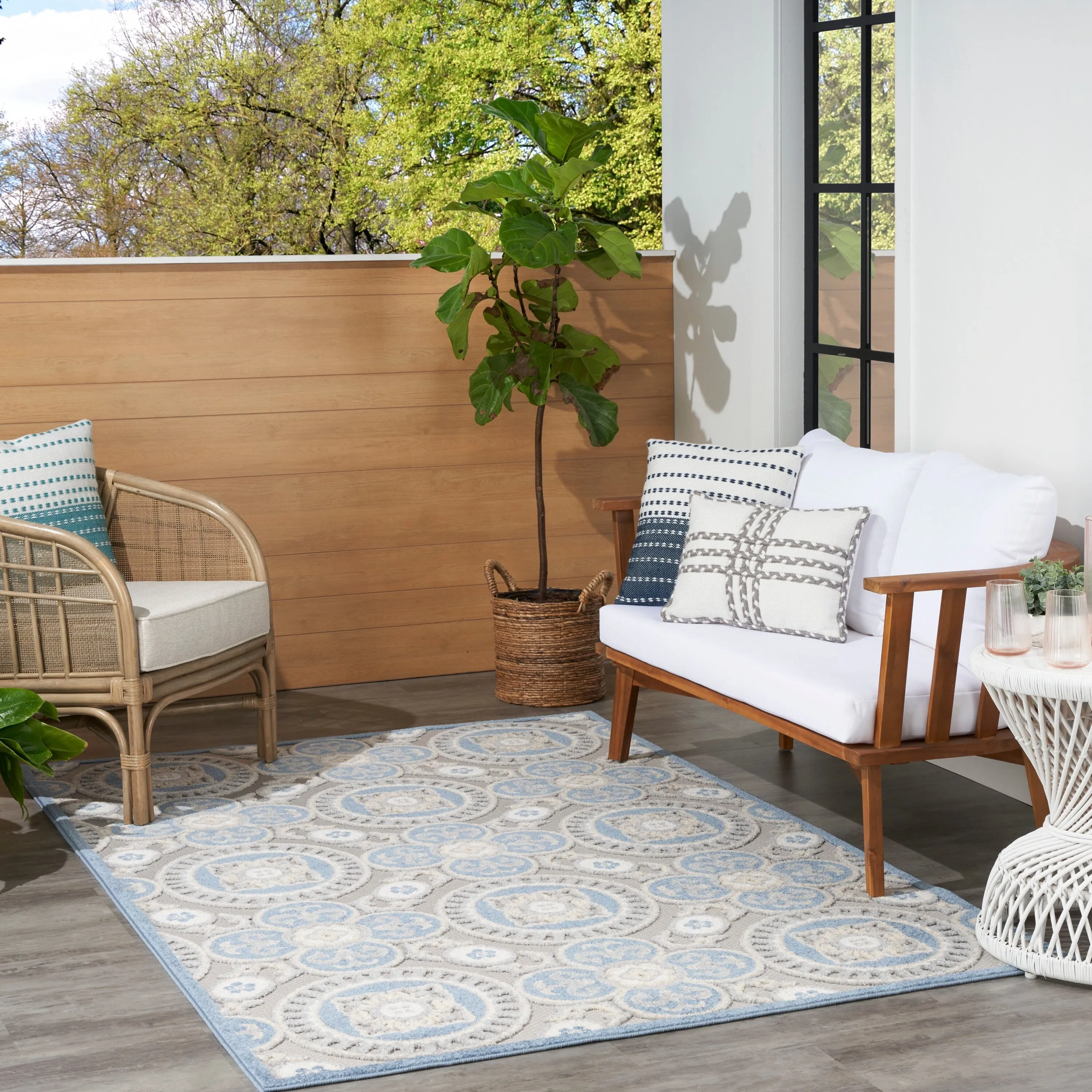 Nourison Aloha Indoor/outdoor Geometric Area Rug