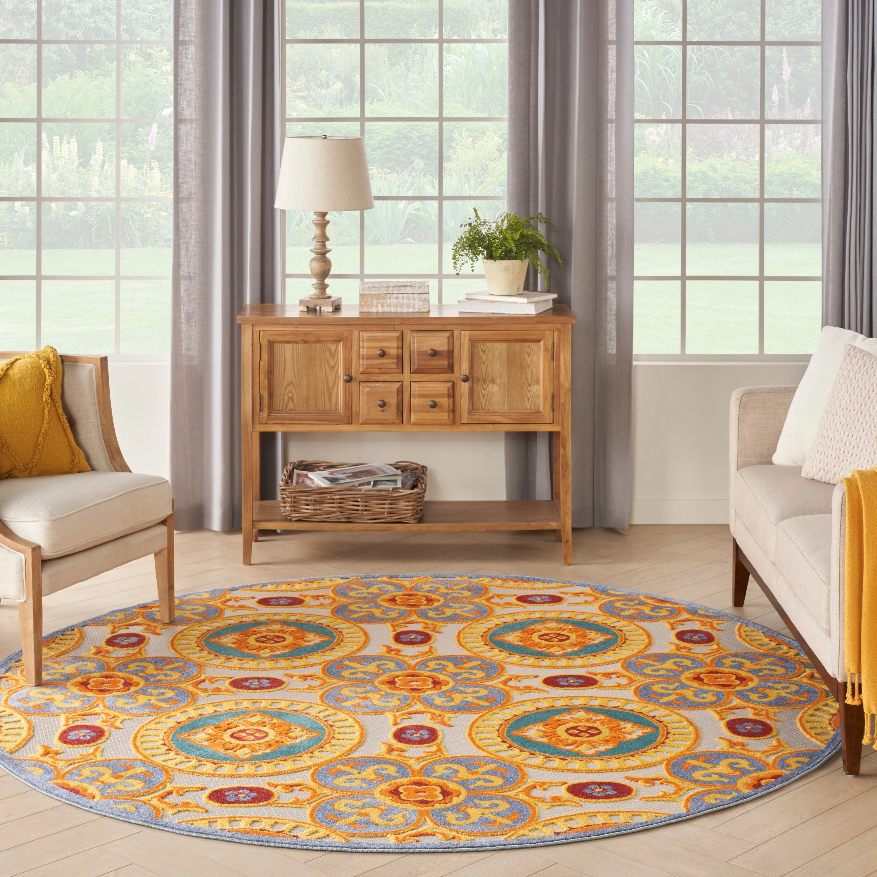 Nourison Aloha Indoor/outdoor Geometric Area Rug
