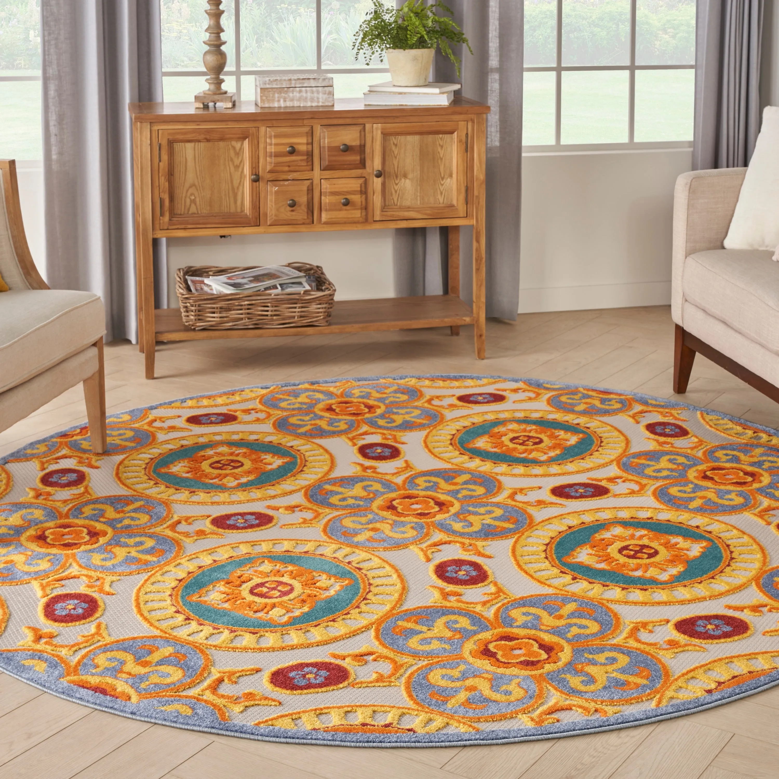 Nourison Aloha Indoor/outdoor Geometric Area Rug