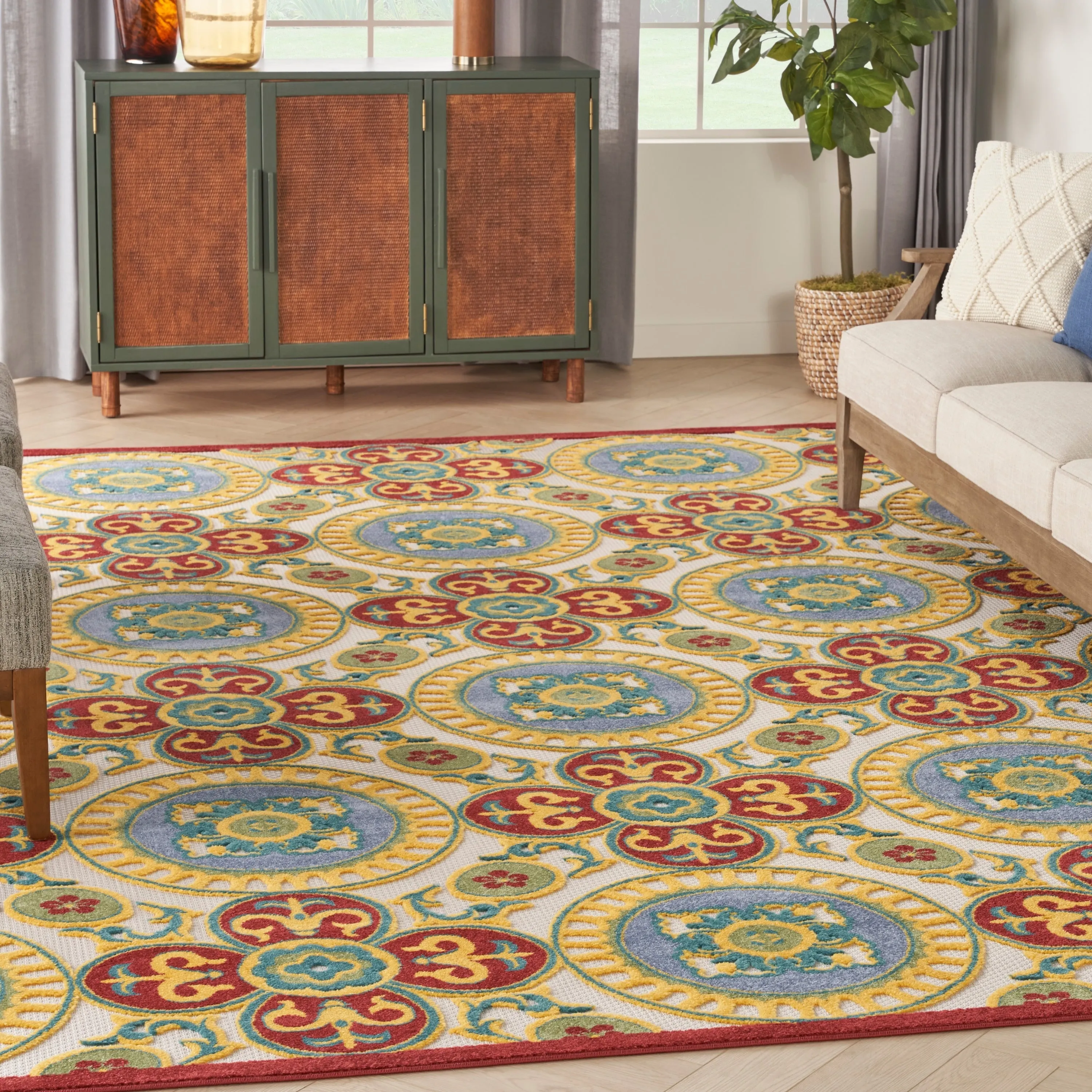 Nourison Aloha Indoor/outdoor Geometric Area Rug