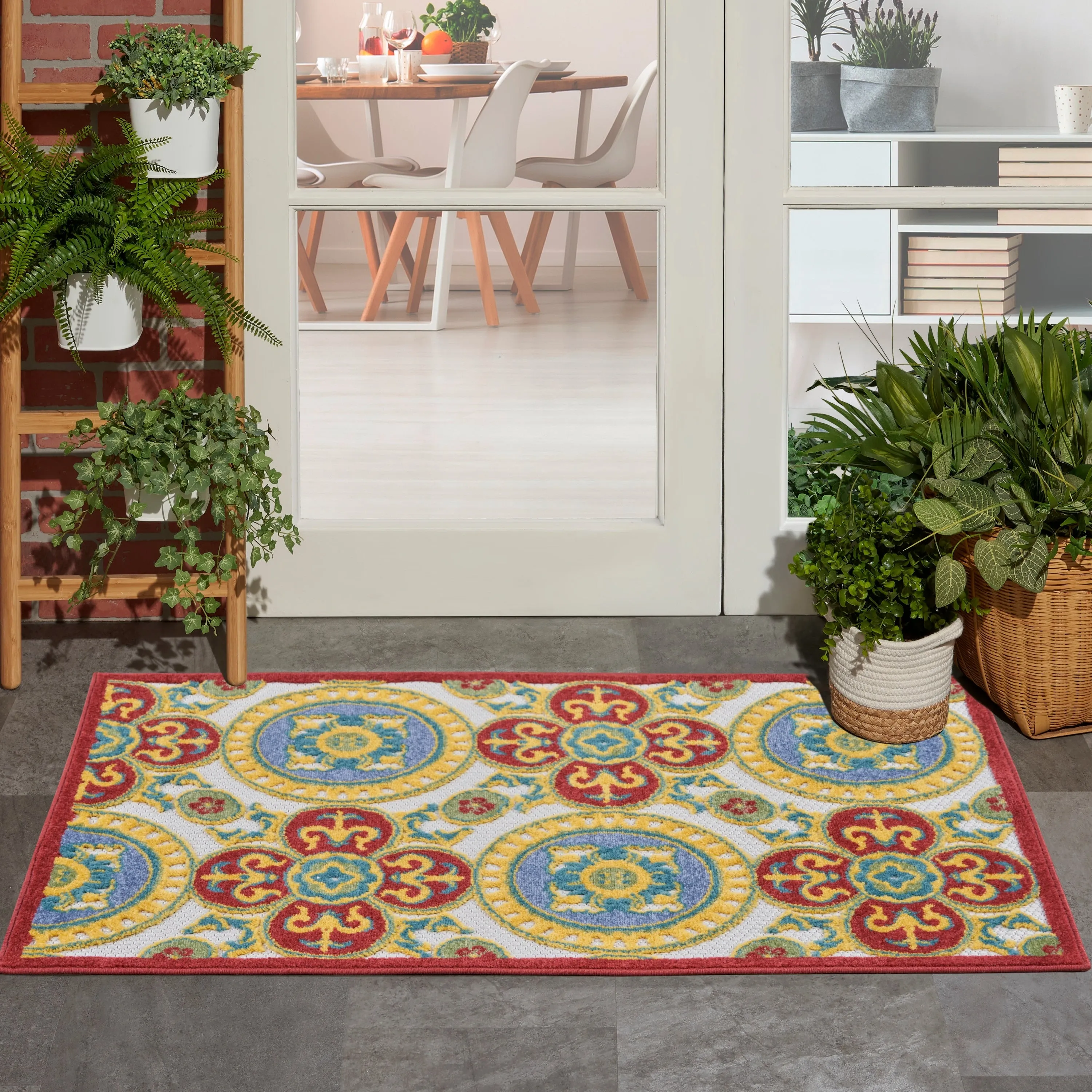 Nourison Aloha Indoor/outdoor Geometric Area Rug
