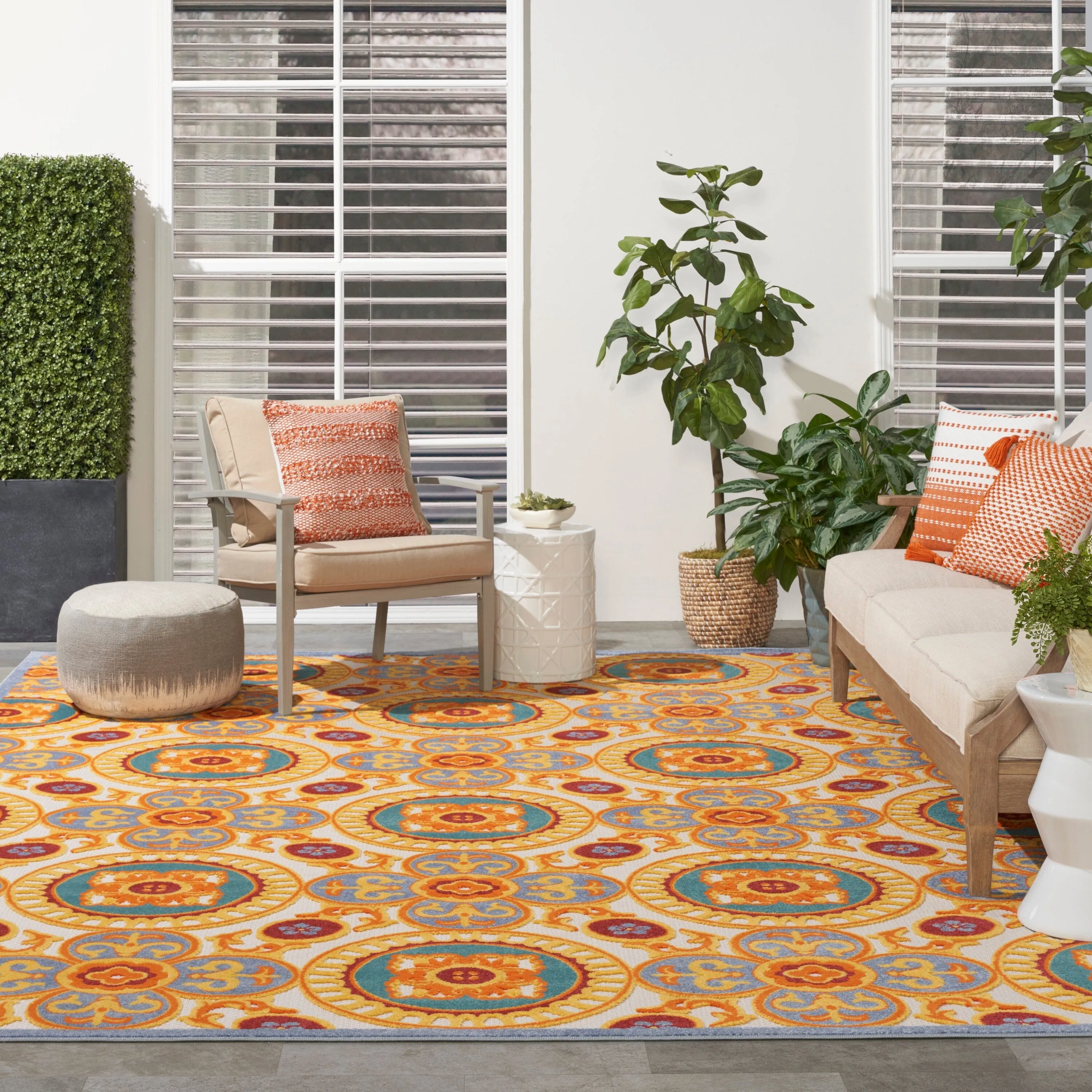Nourison Aloha Indoor/outdoor Geometric Area Rug