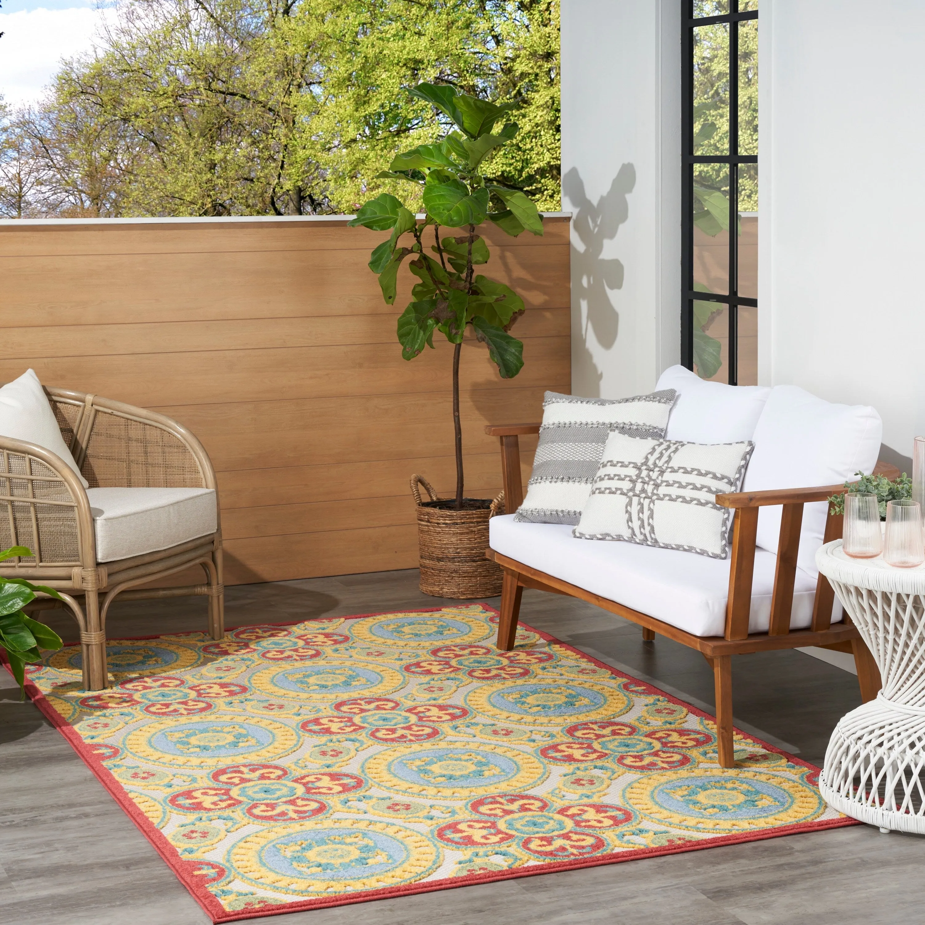 Nourison Aloha Indoor/outdoor Geometric Area Rug