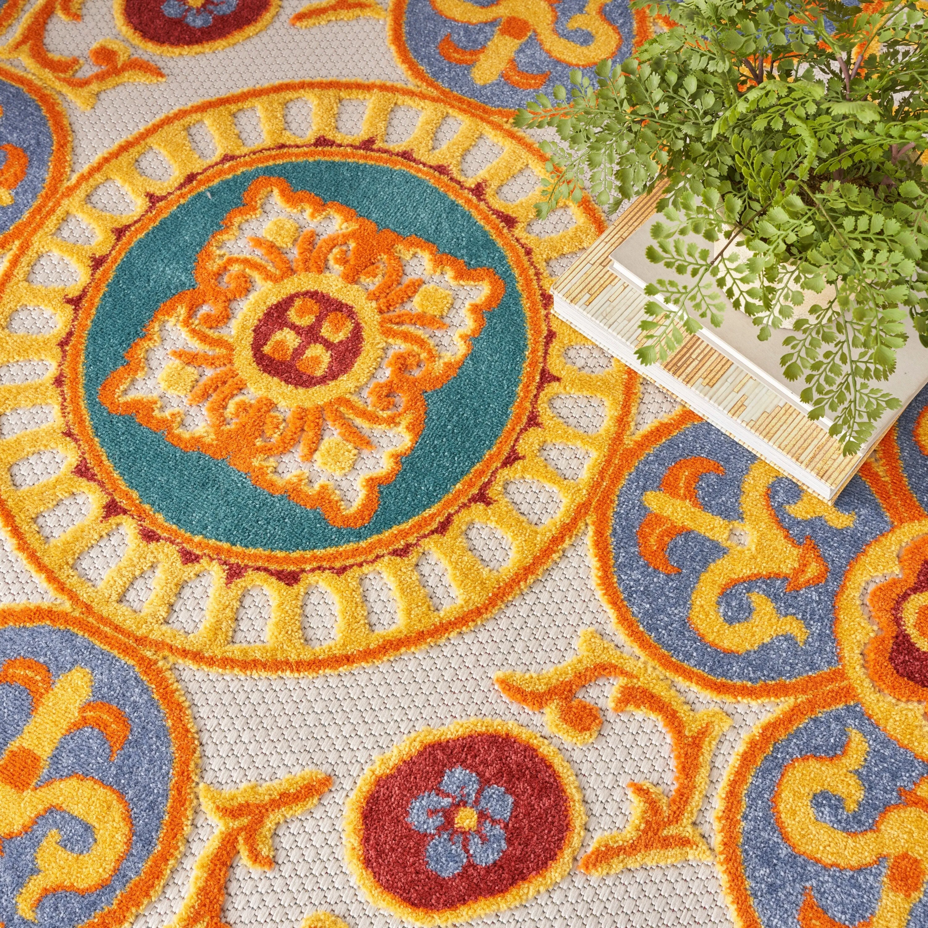 Nourison Aloha Indoor/outdoor Geometric Area Rug