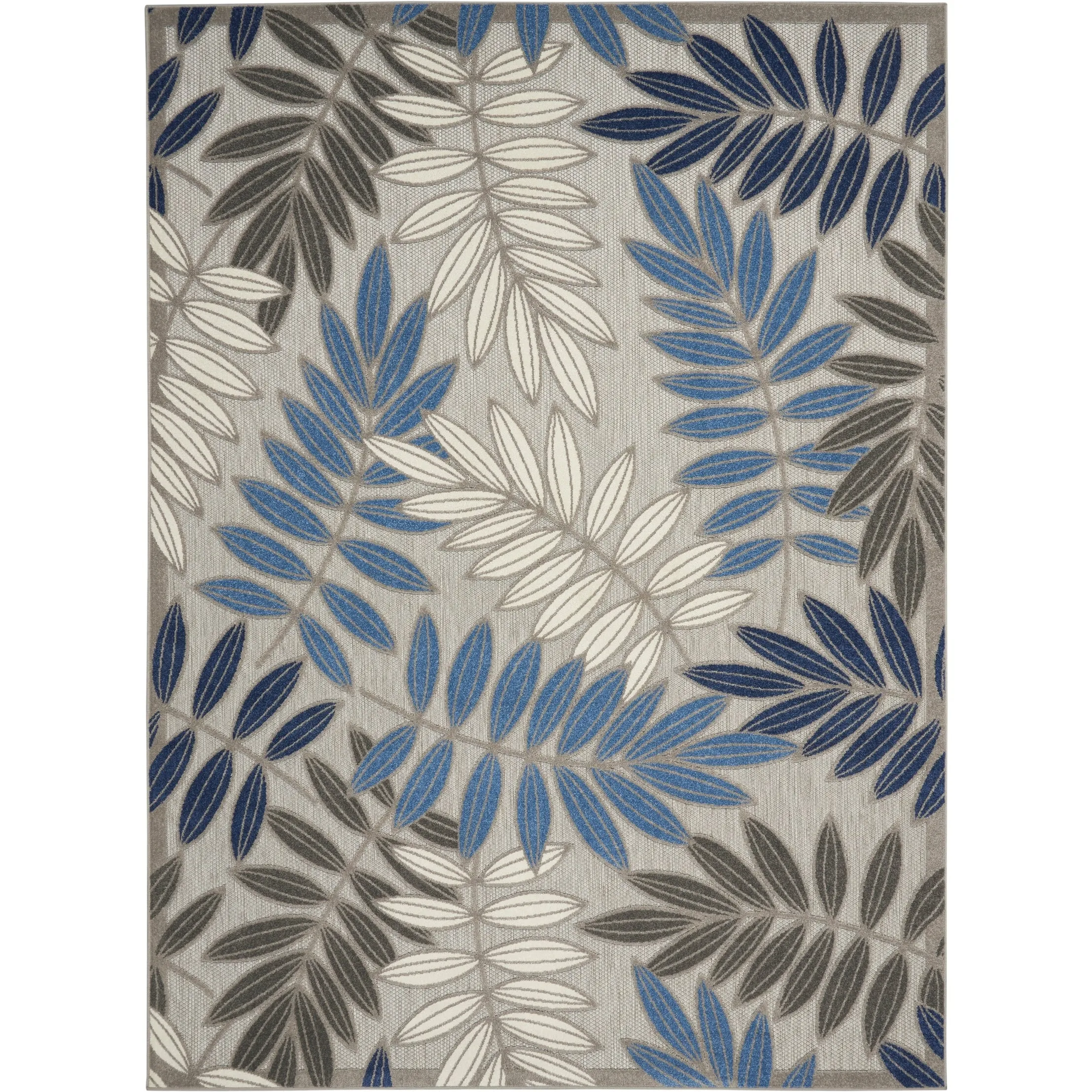 Nourison Aloha Leaf Print Vibrant Indoor/Outdoor Area Rug