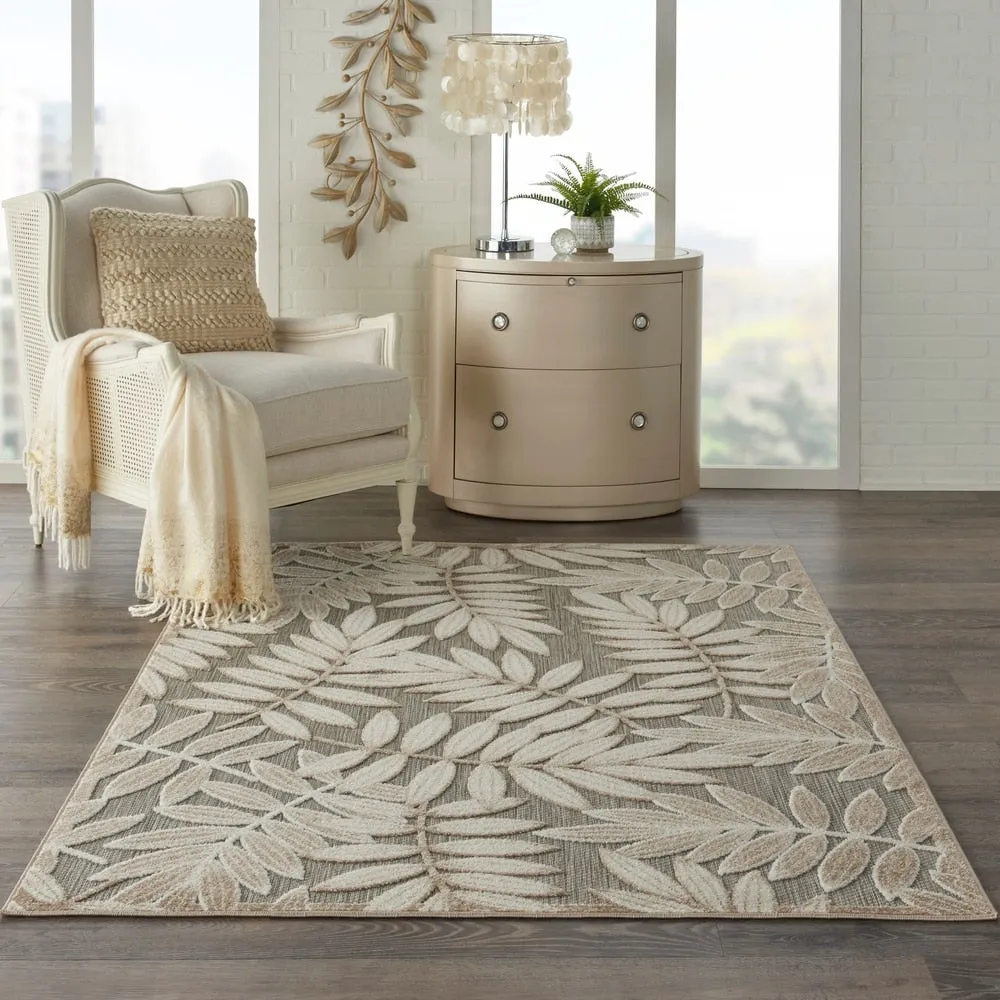 Nourison Aloha Leaf Print Vibrant Indoor/Outdoor Area Rug