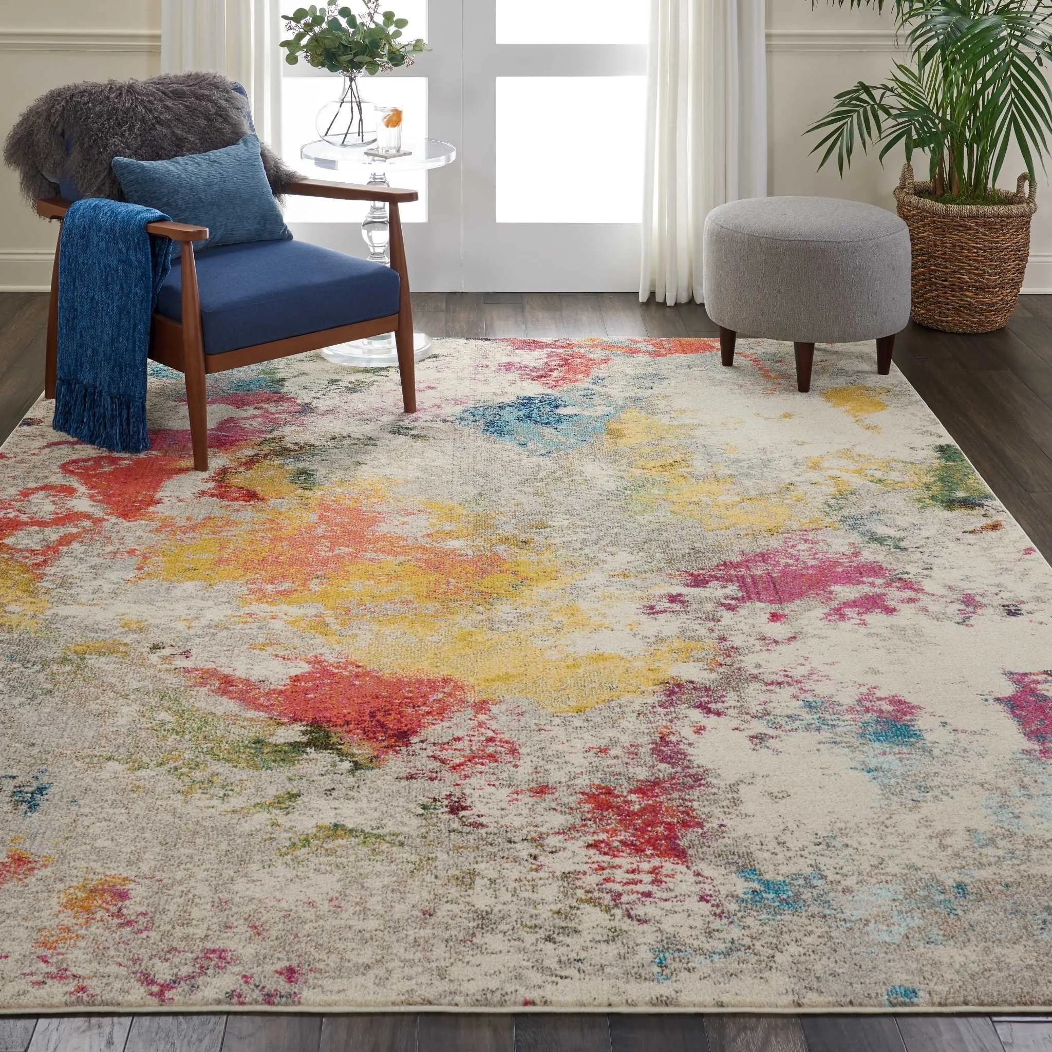 Nourison Celestial Modern Abstract Multicolor Area Rug