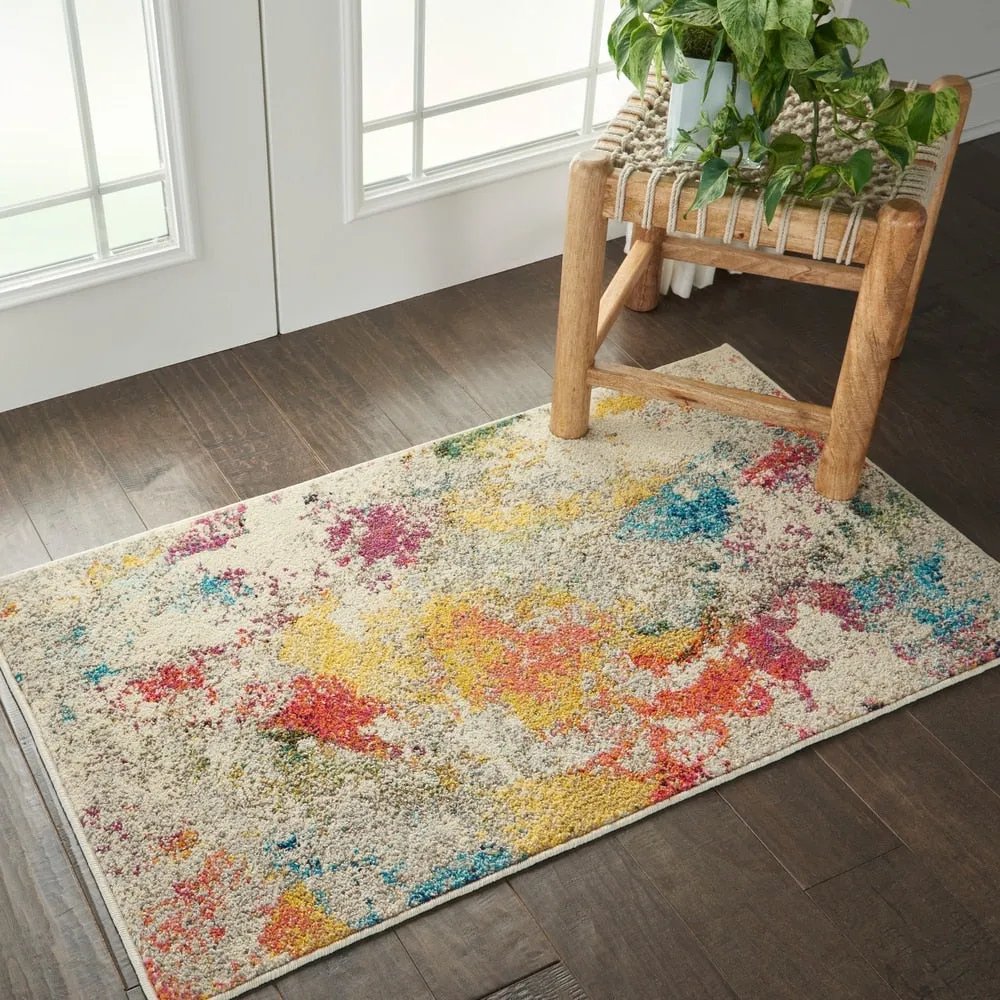 Nourison Celestial Modern Abstract Multicolor Area Rug