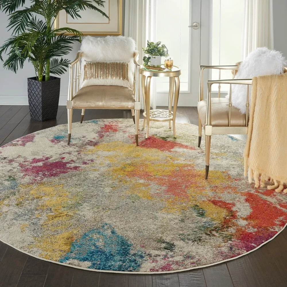 Nourison Celestial Modern Abstract Multicolor Area Rug