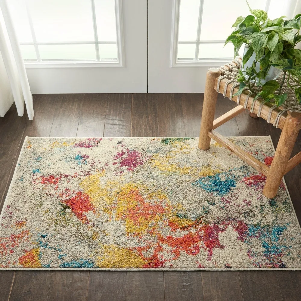 Nourison Celestial Modern Abstract Multicolor Area Rug
