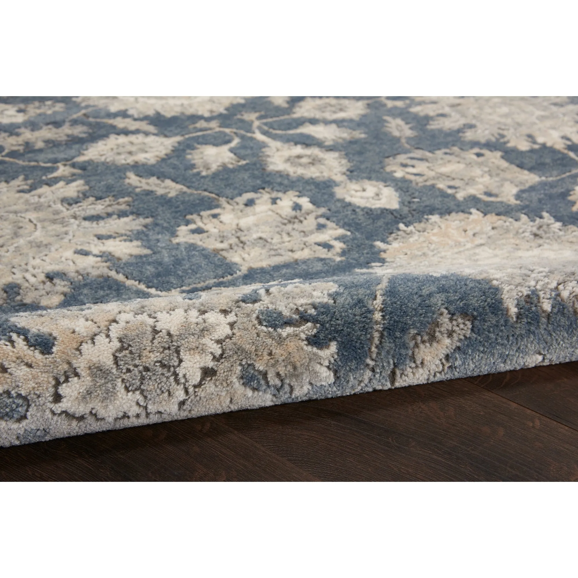 Nourison Concerto Classic Persian Medallion Blue Beige Area Rug