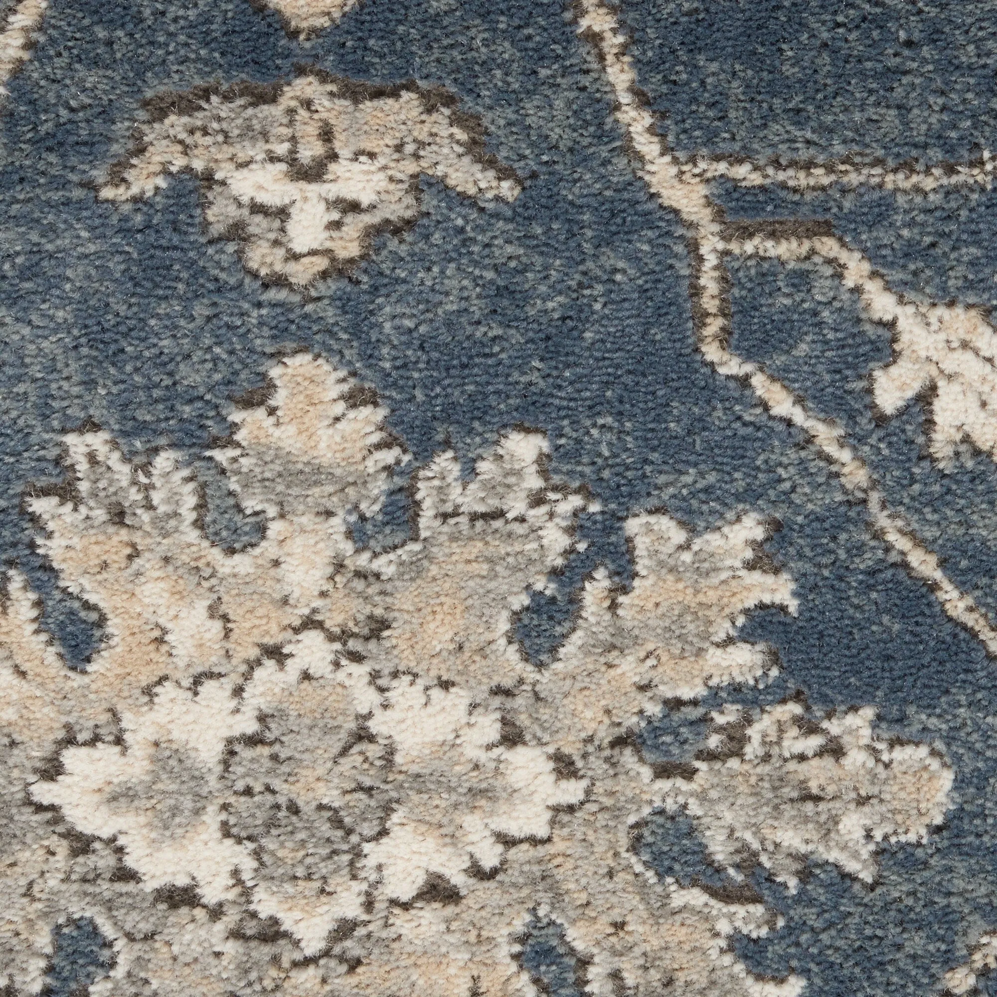Nourison Concerto Classic Persian Medallion Blue Beige Area Rug
