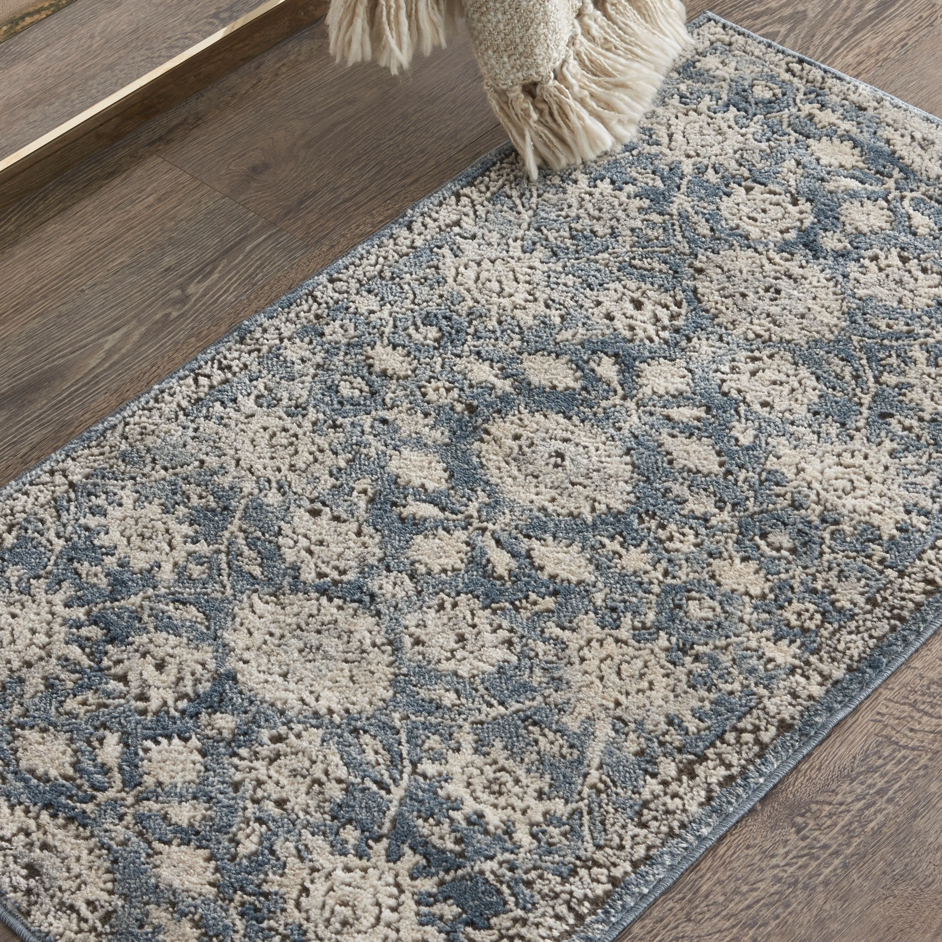 Nourison Concerto Classic Persian Medallion Blue Beige Area Rug