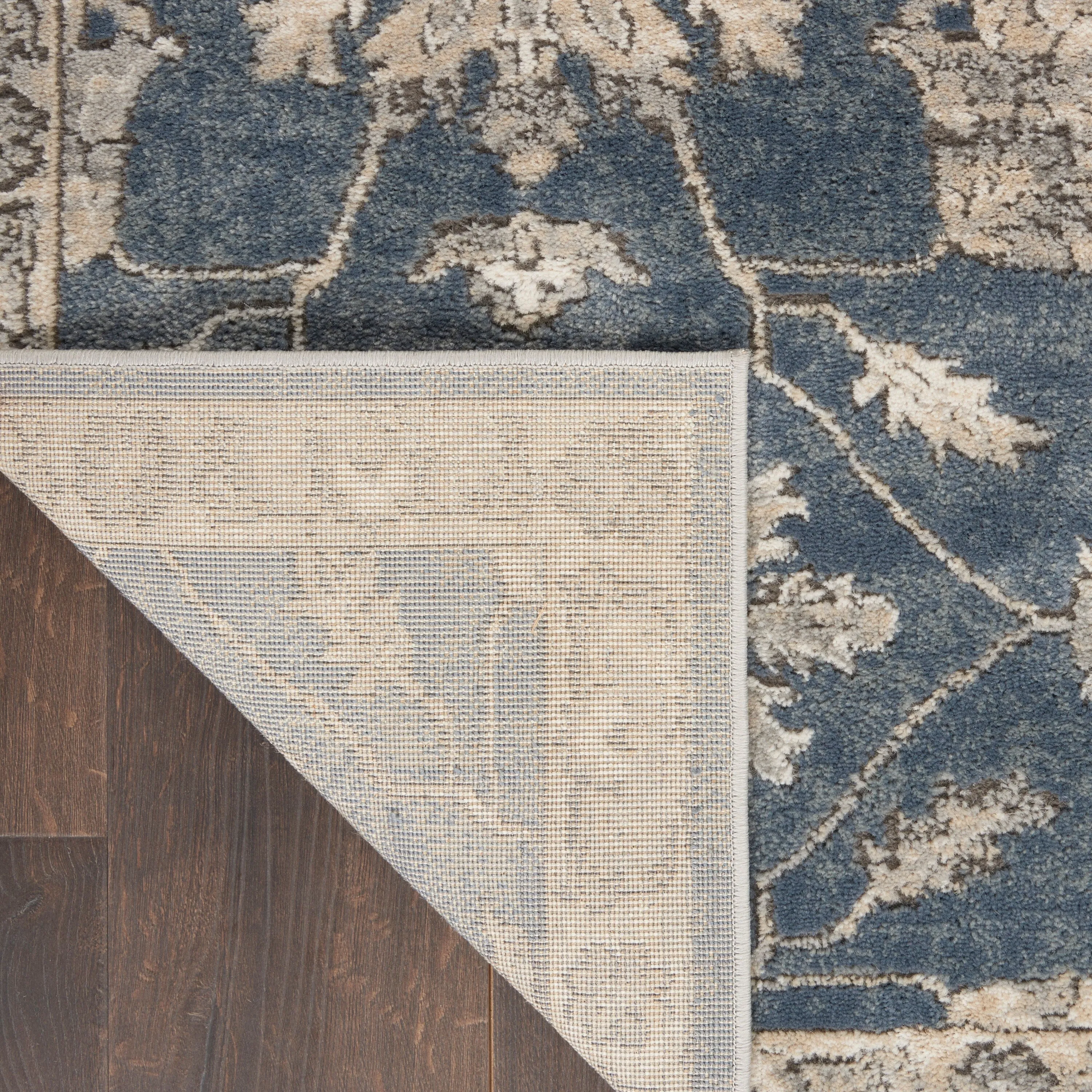 Nourison Concerto Classic Persian Medallion Blue Beige Area Rug