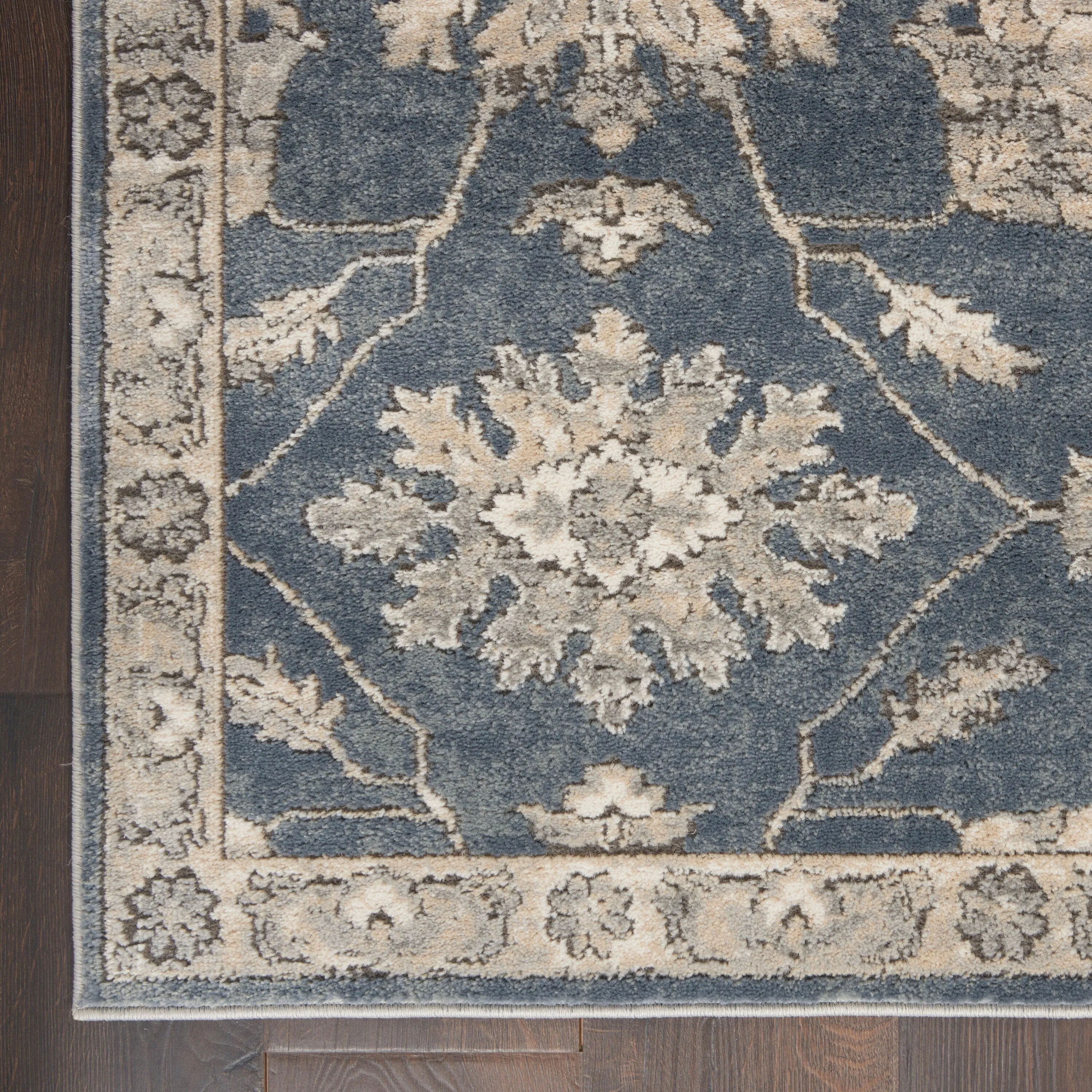 Nourison Concerto Classic Persian Medallion Blue Beige Area Rug