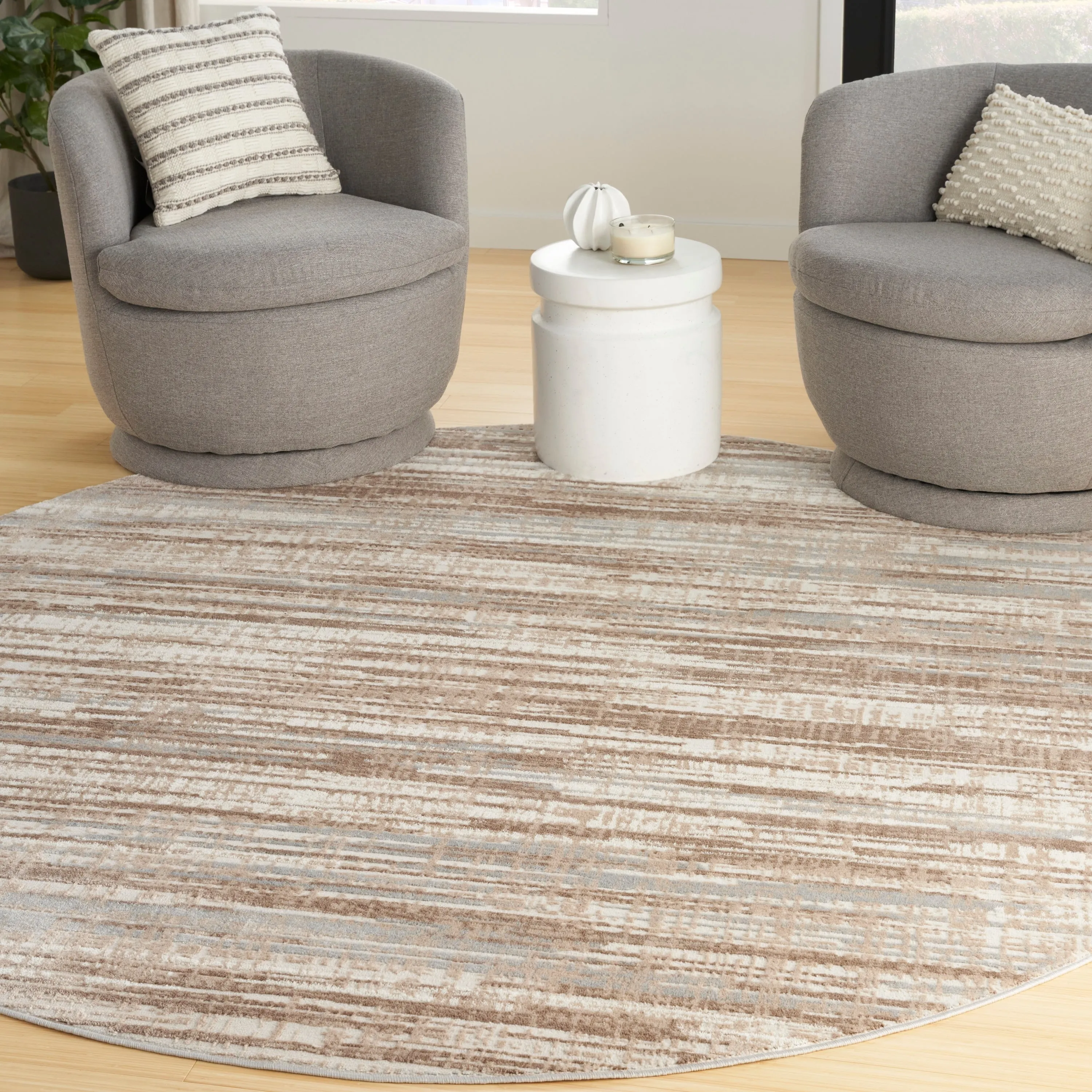 Nourison Elation Modern Abstract Stripe Area Rug