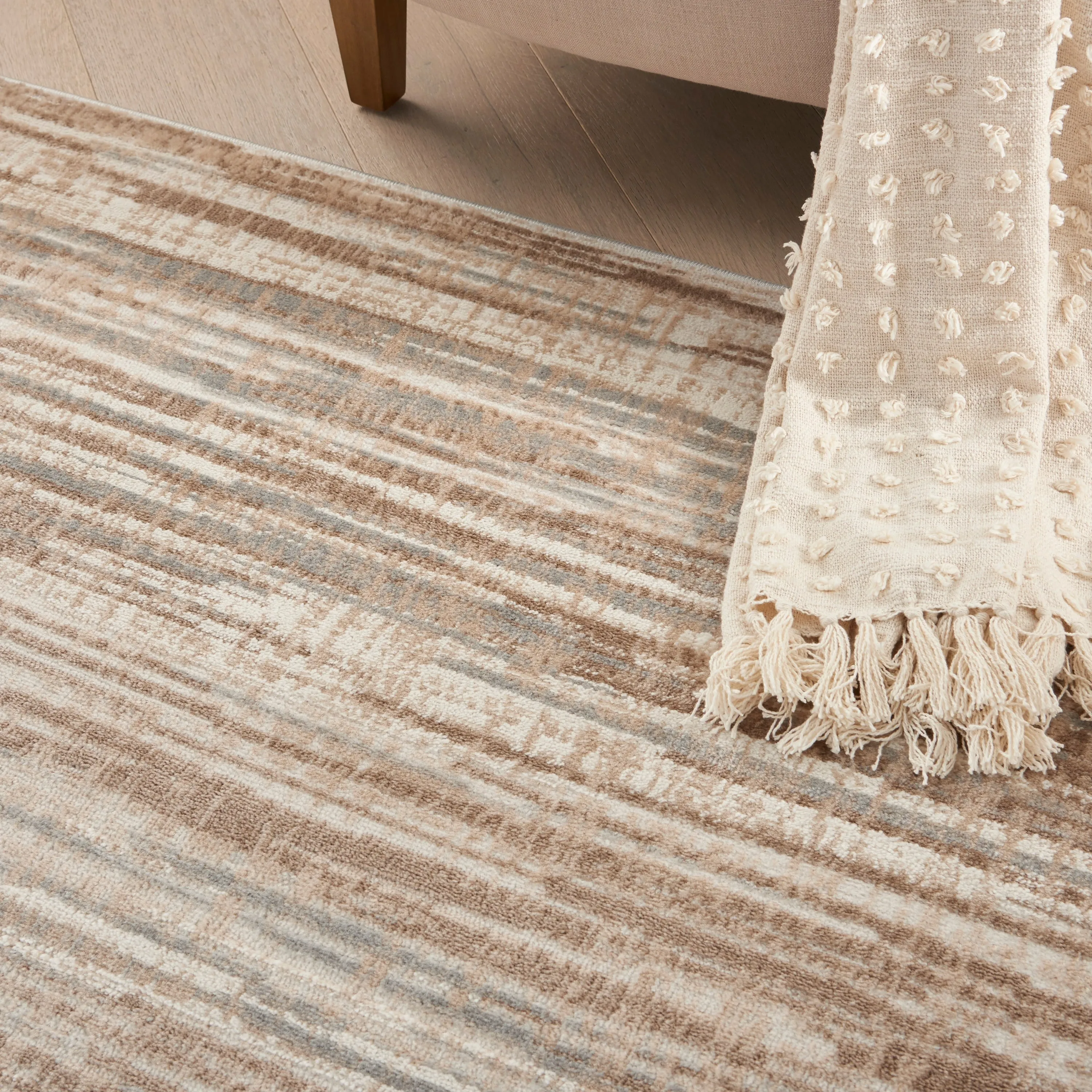 Nourison Elation Modern Abstract Stripe Area Rug