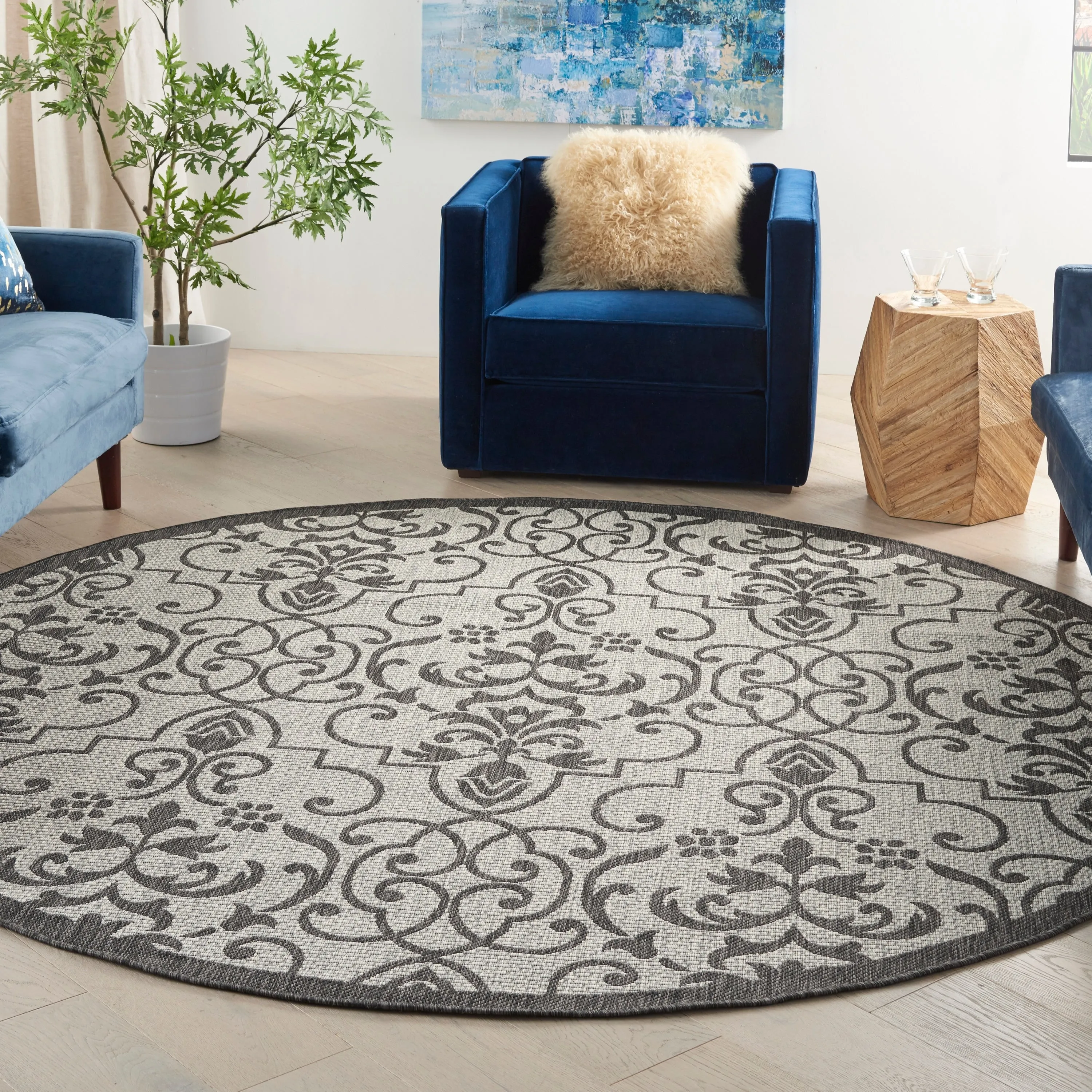 Nourison Garden Party Trellis Indoor/Outdoor Area Rug
