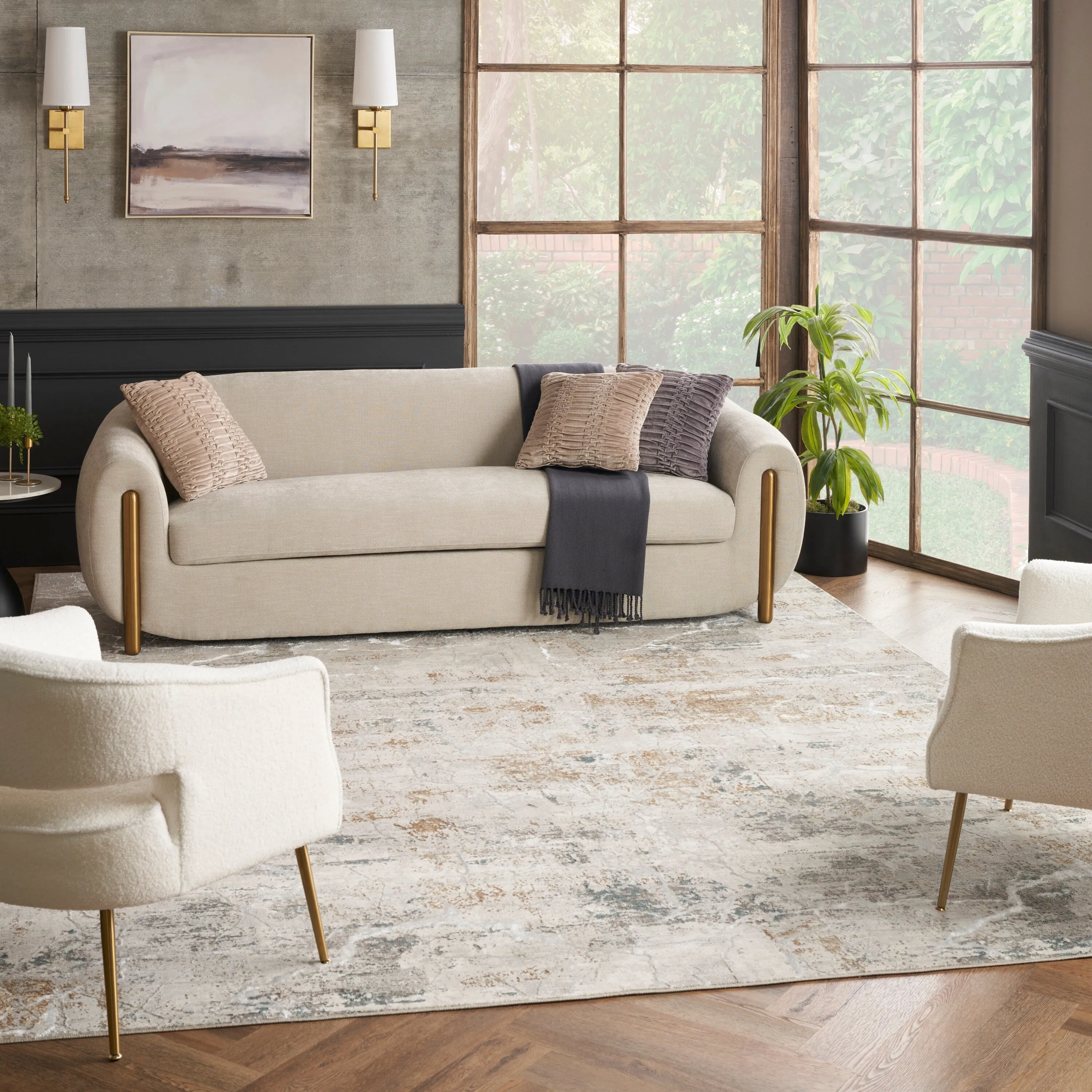 Nourison Glam Indoor Abstract Area Rug