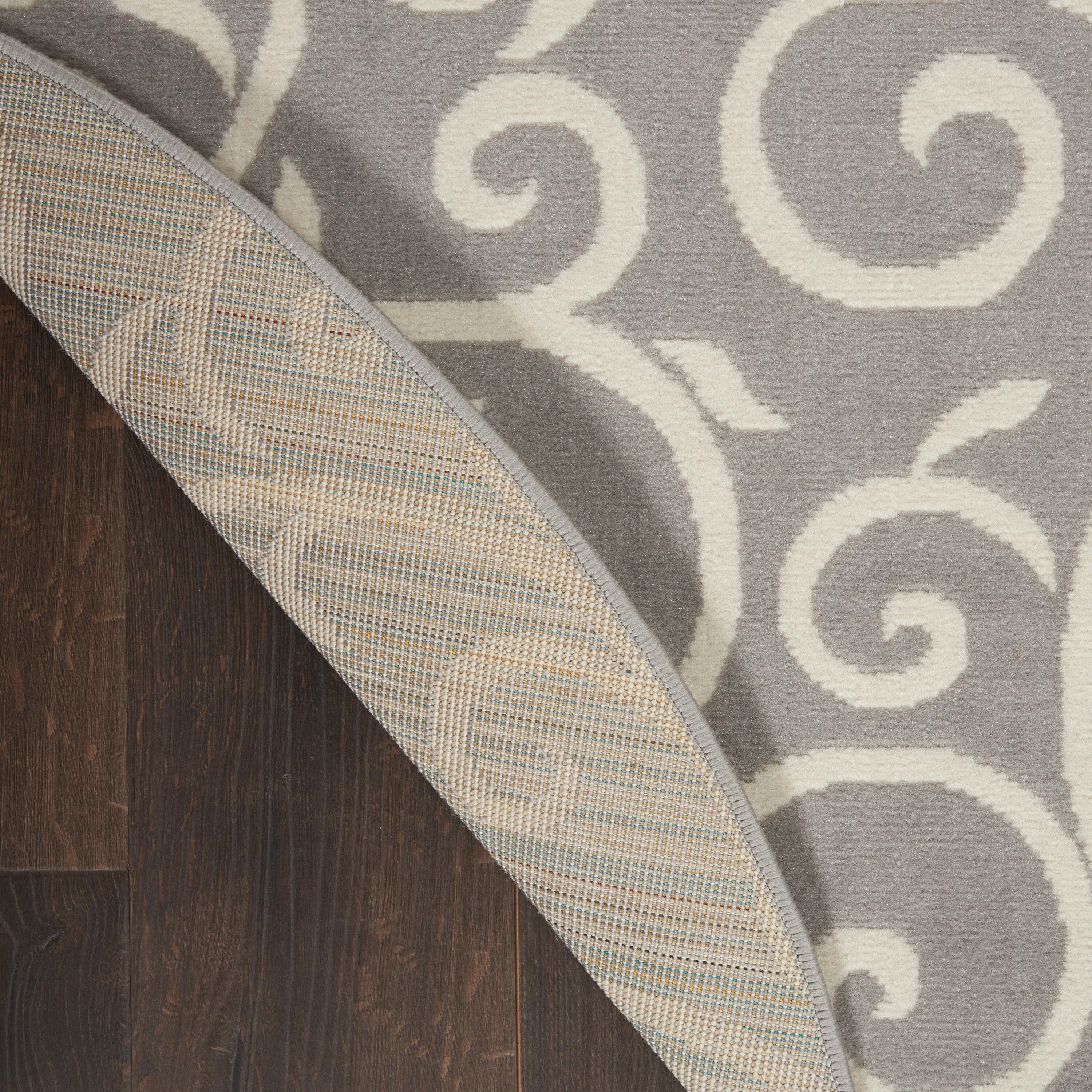 Nourison Grafix Farmhouse Country Scroll Transitional Area Rug