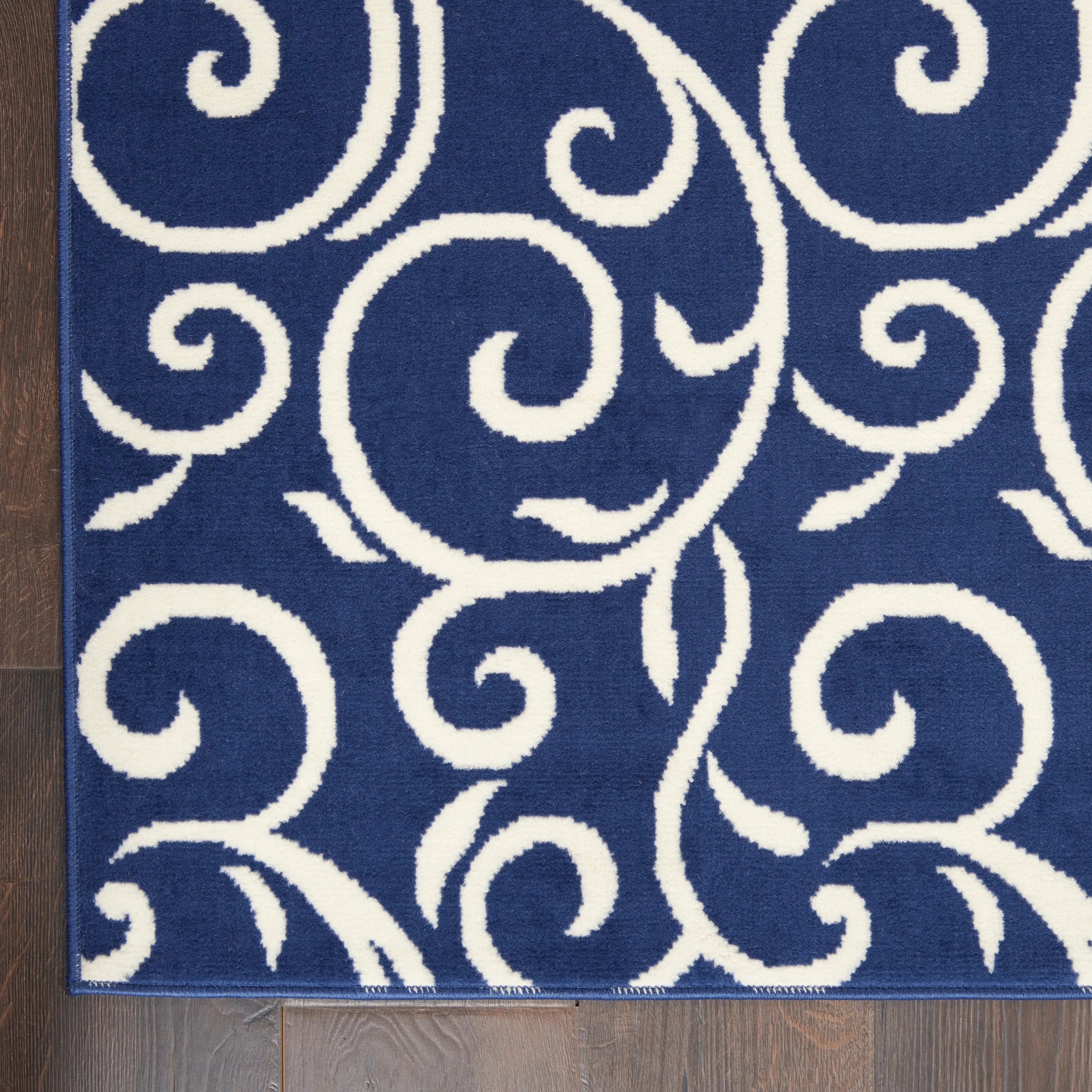 Nourison Grafix Farmhouse Country Scroll Transitional Area Rug