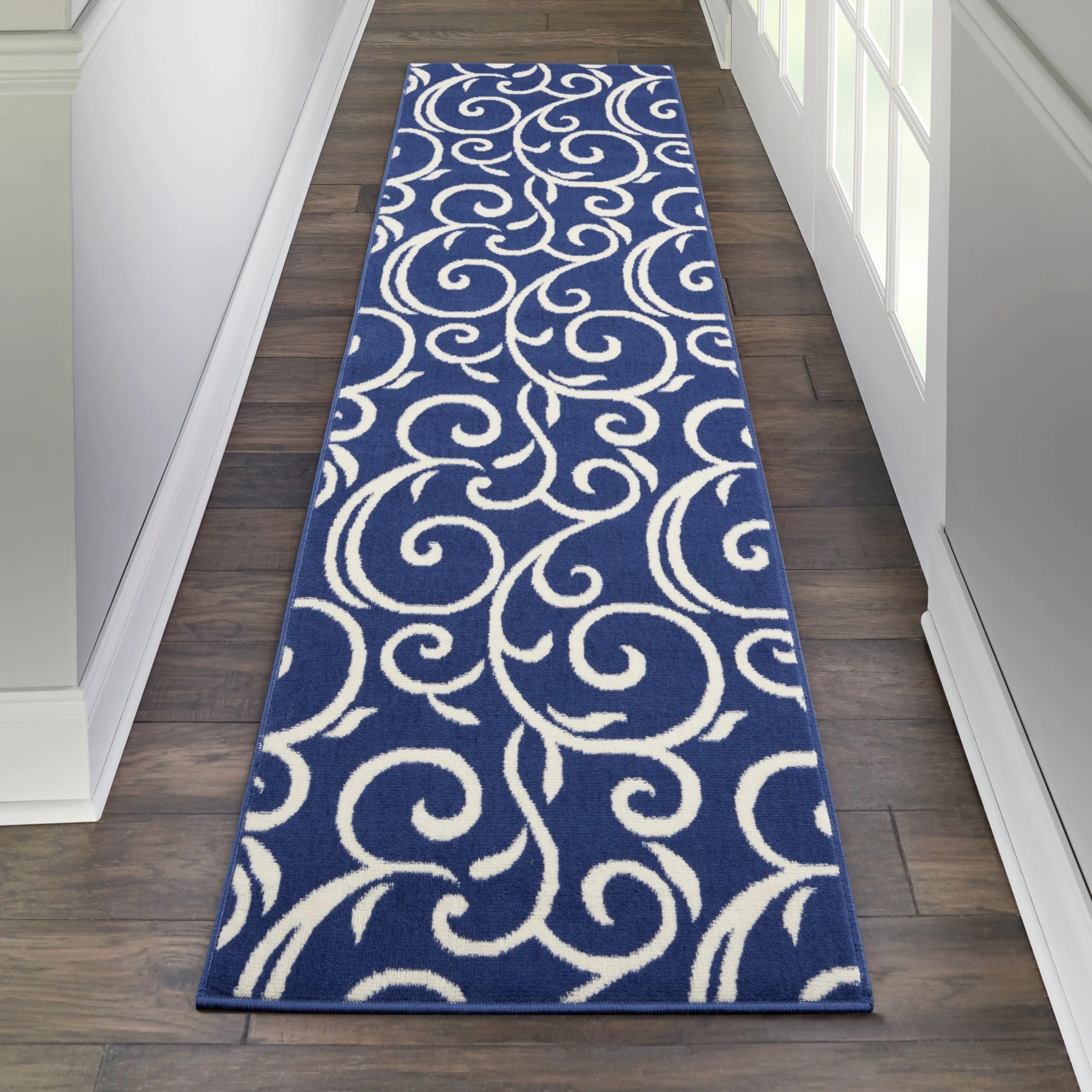 Nourison Grafix Farmhouse Country Scroll Transitional Area Rug