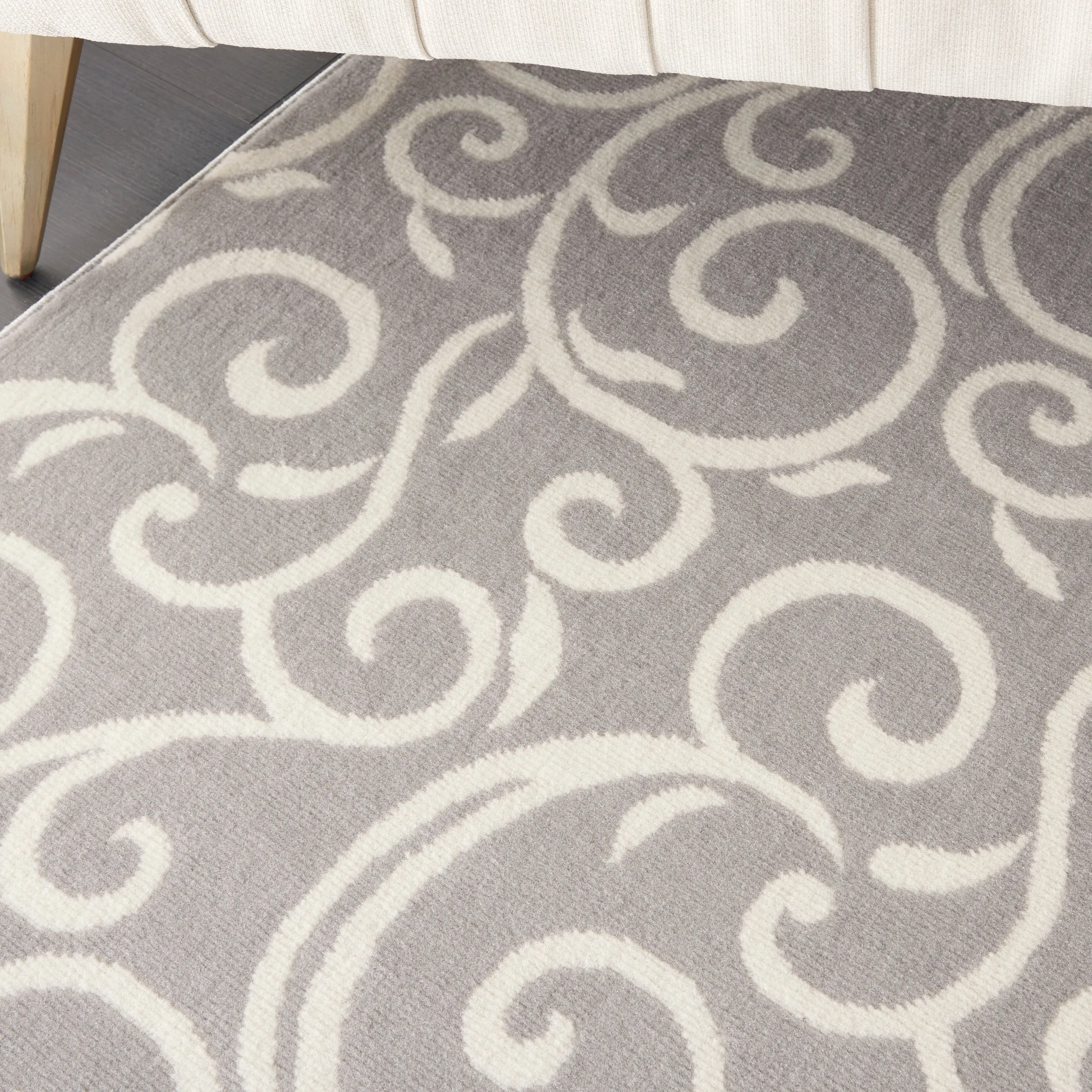 Nourison Grafix Farmhouse Country Scroll Transitional Area Rug