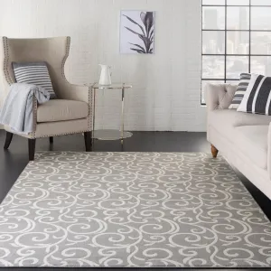 Nourison Grafix Farmhouse Country Scroll Transitional Area Rug