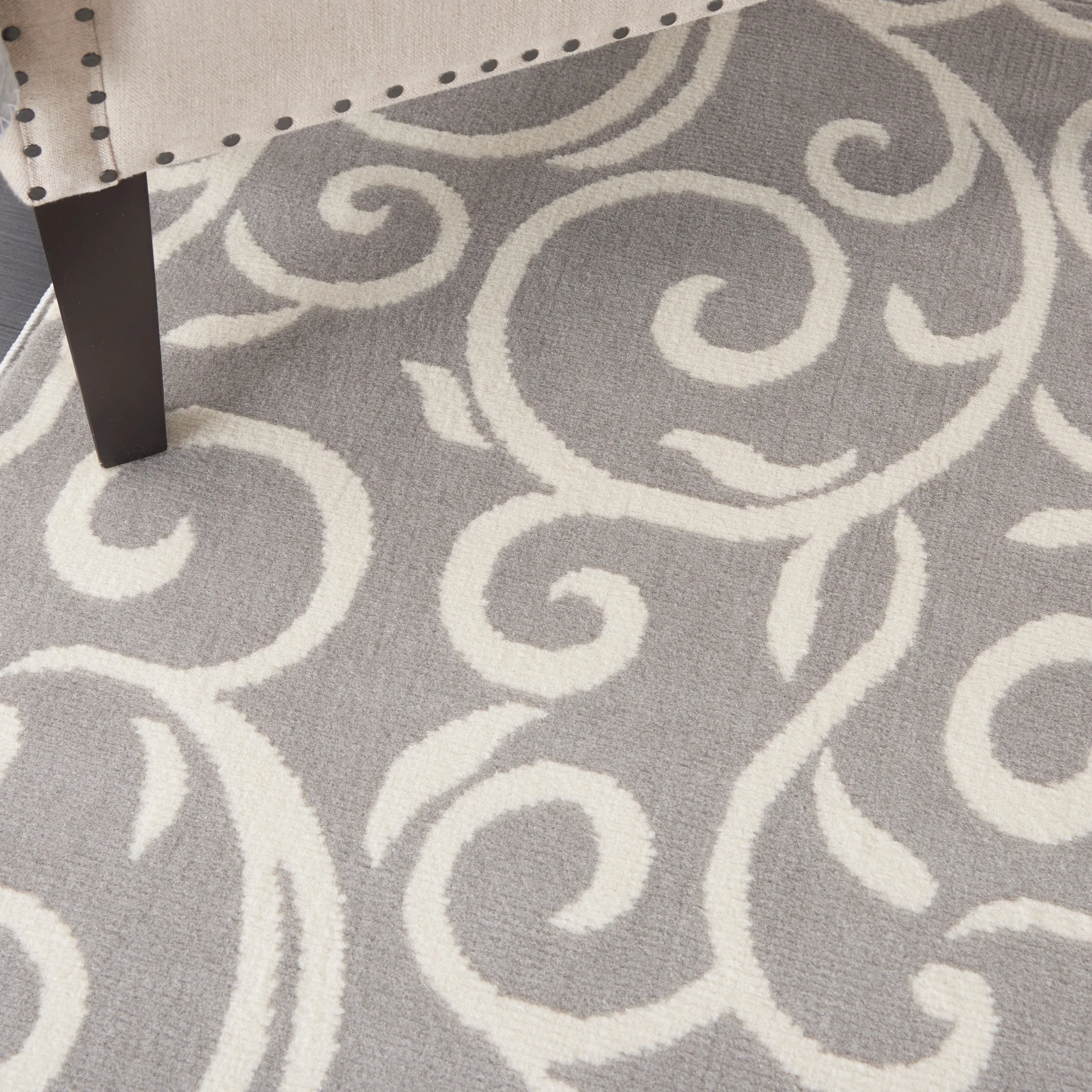 Nourison Grafix Farmhouse Country Scroll Transitional Area Rug