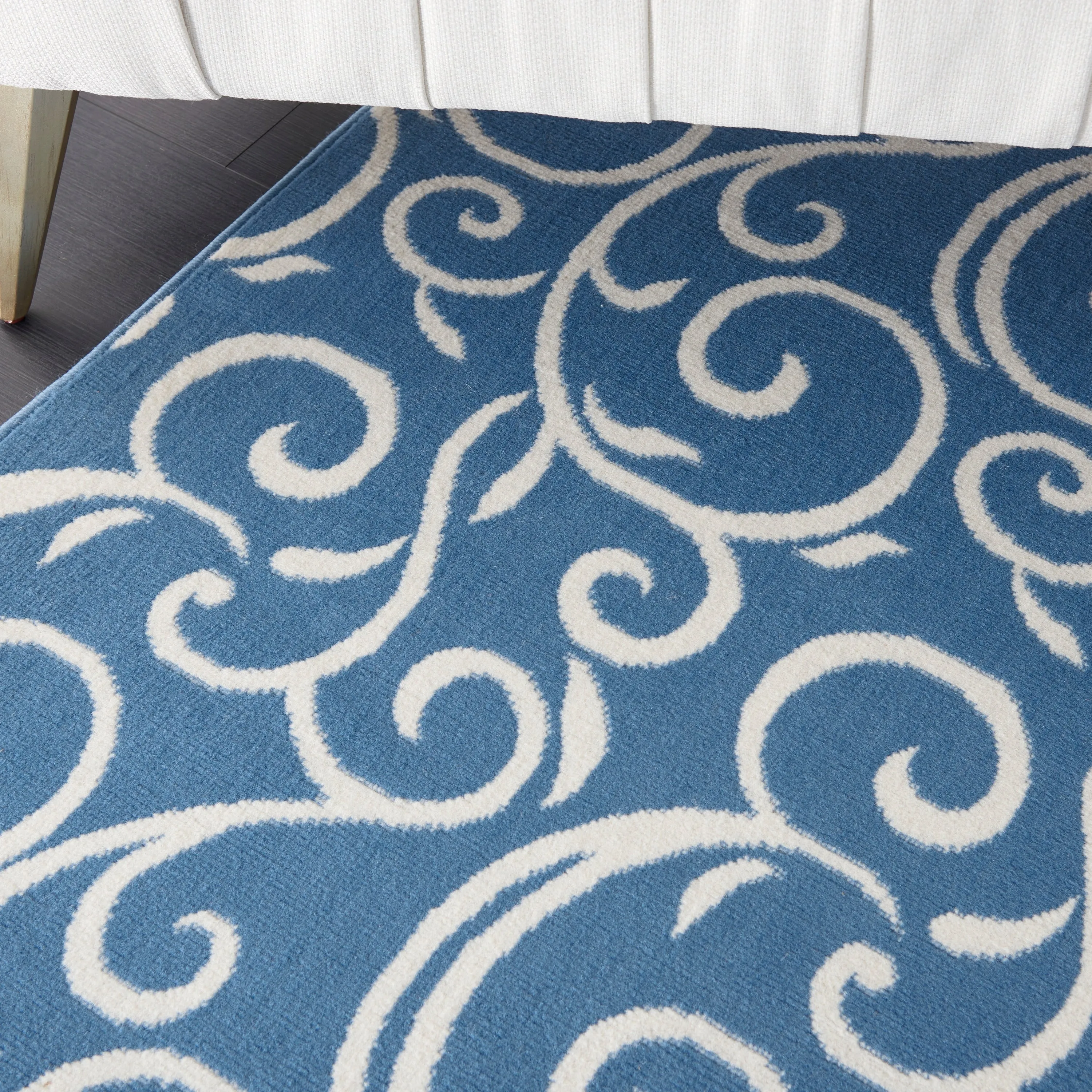 Nourison Grafix Farmhouse Country Scroll Transitional Area Rug