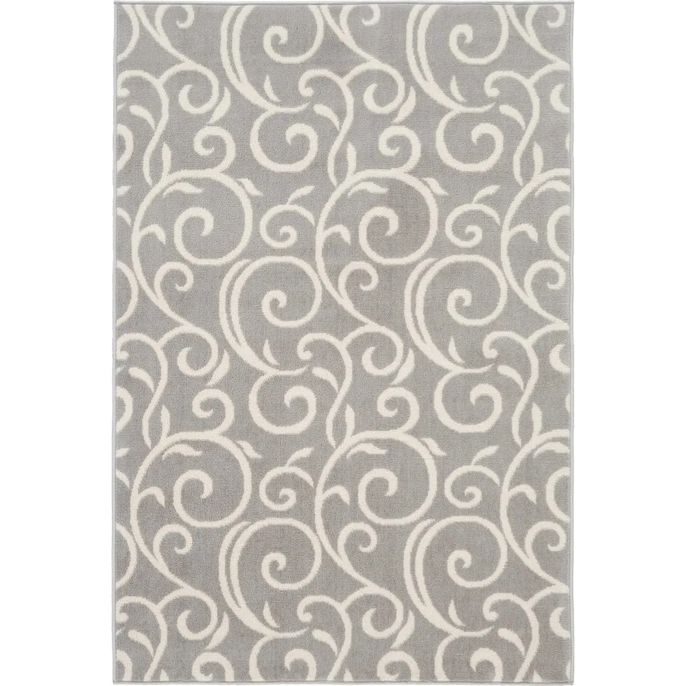 Nourison Grafix Farmhouse Country Scroll Transitional Area Rug