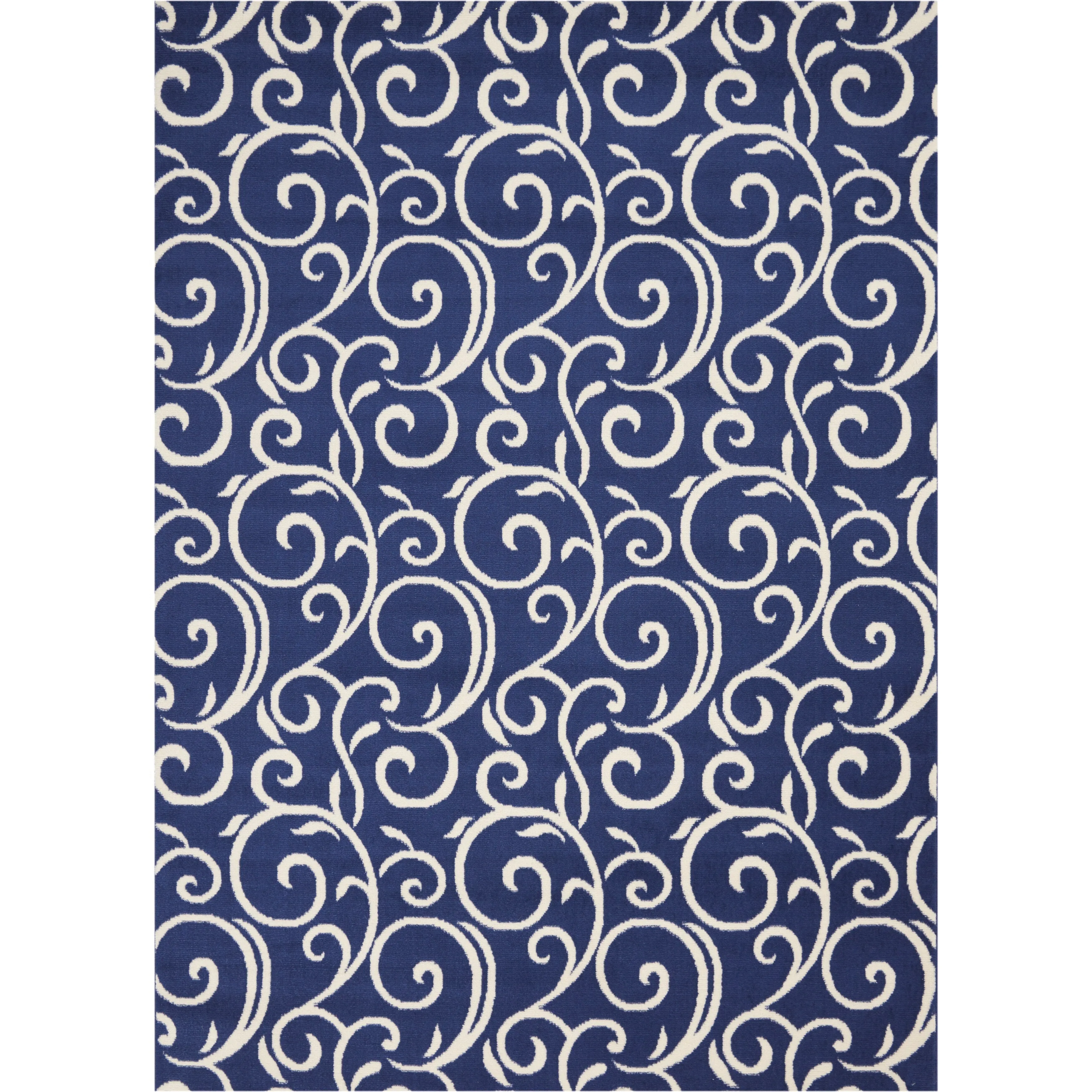Nourison Grafix Farmhouse Country Scroll Transitional Area Rug