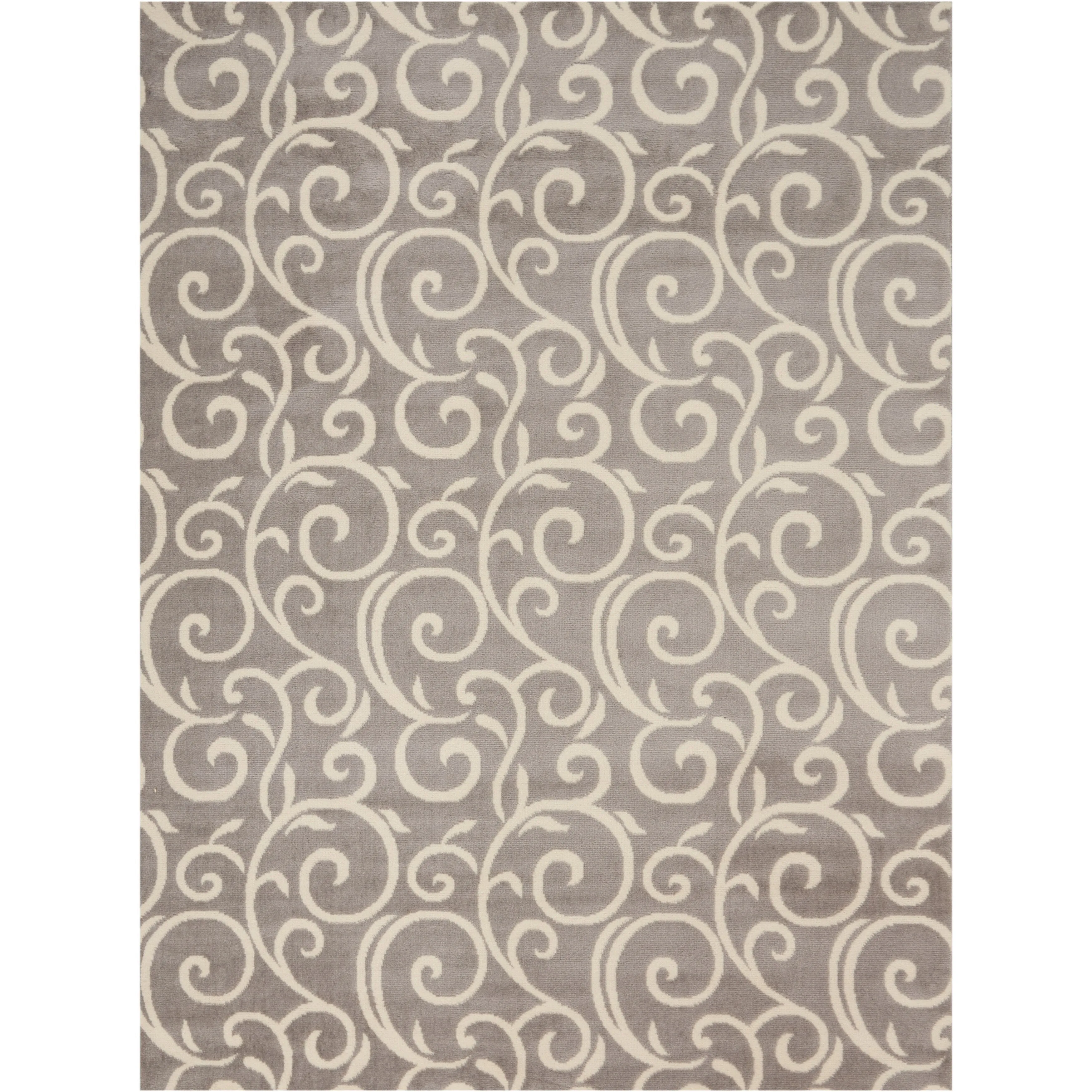 Nourison Grafix Farmhouse Country Scroll Transitional Area Rug