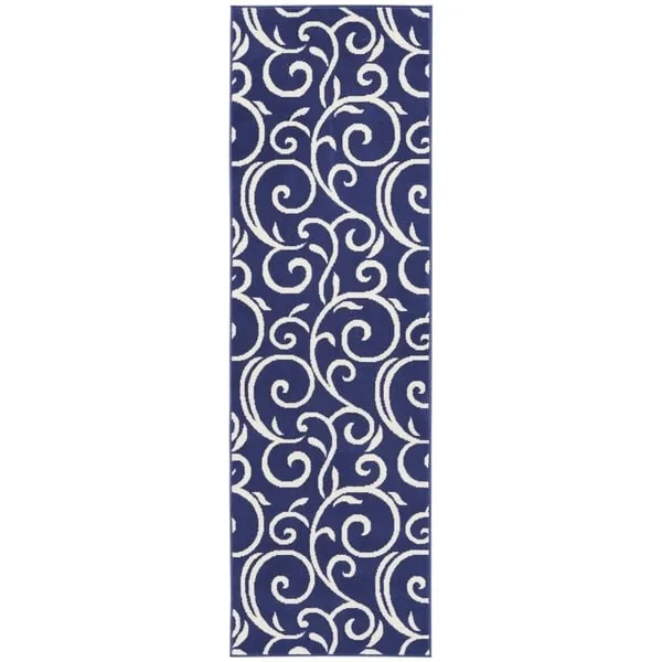 Nourison Grafix Farmhouse Country Scroll Transitional Area Rug