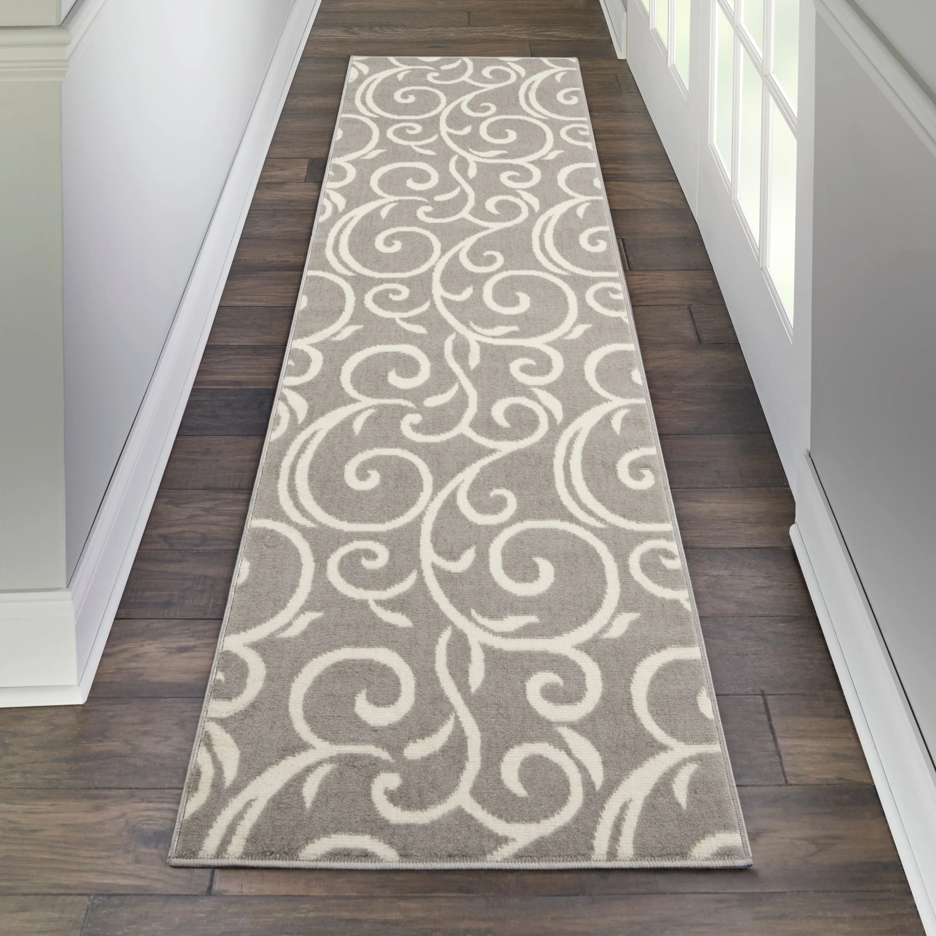 Nourison Grafix Farmhouse Country Scroll Transitional Area Rug
