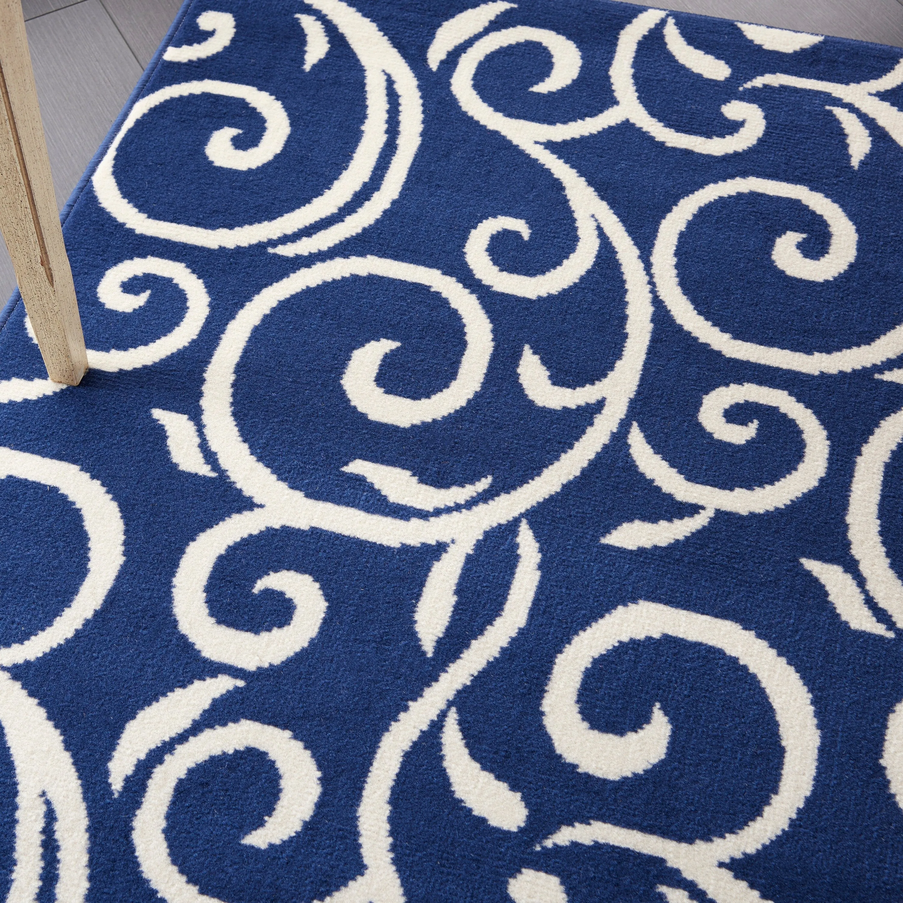 Nourison Grafix Farmhouse Country Scroll Transitional Area Rug